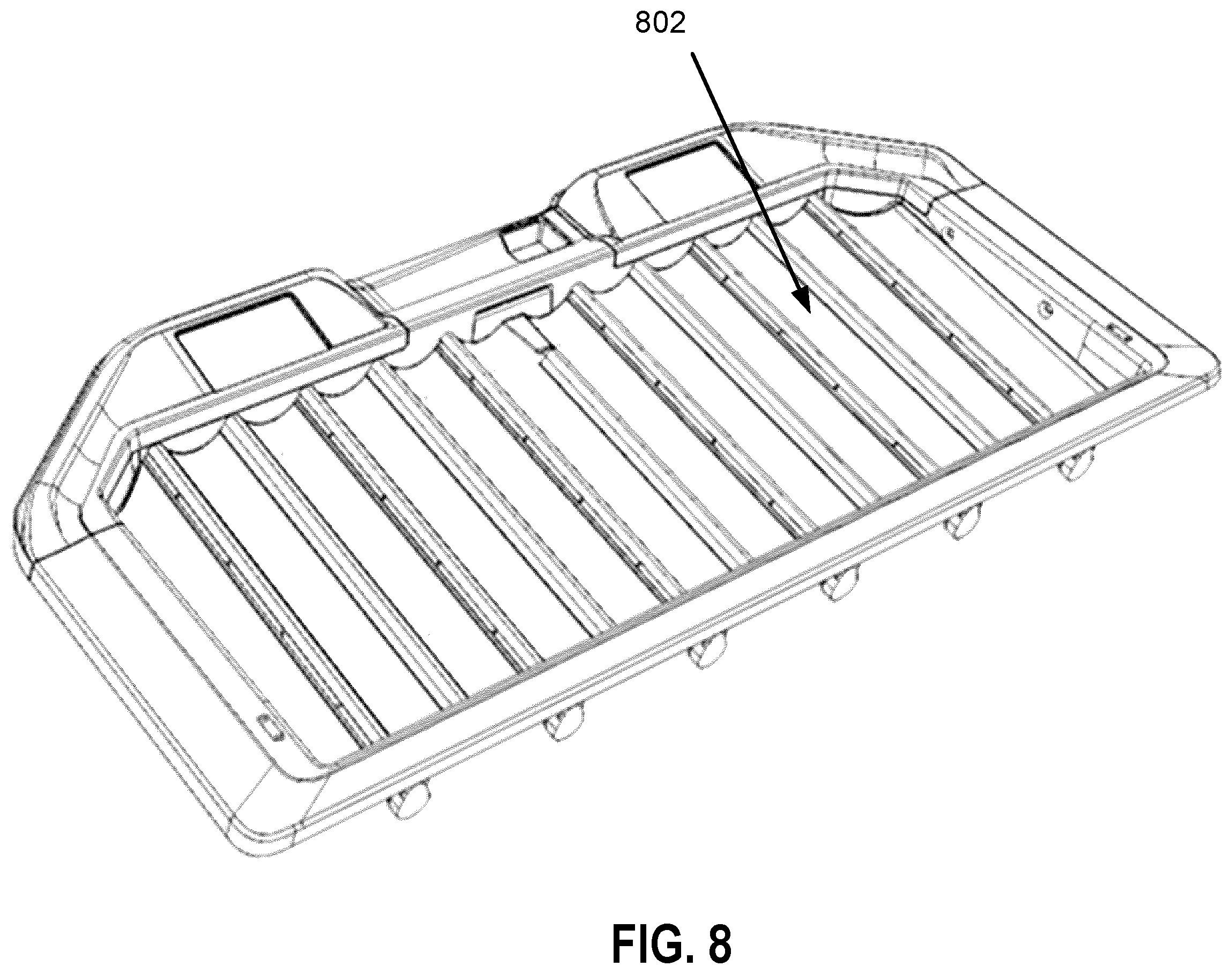 Patent US12599689 Figure 8 – Systems and methods for sterilizing gaming equipment