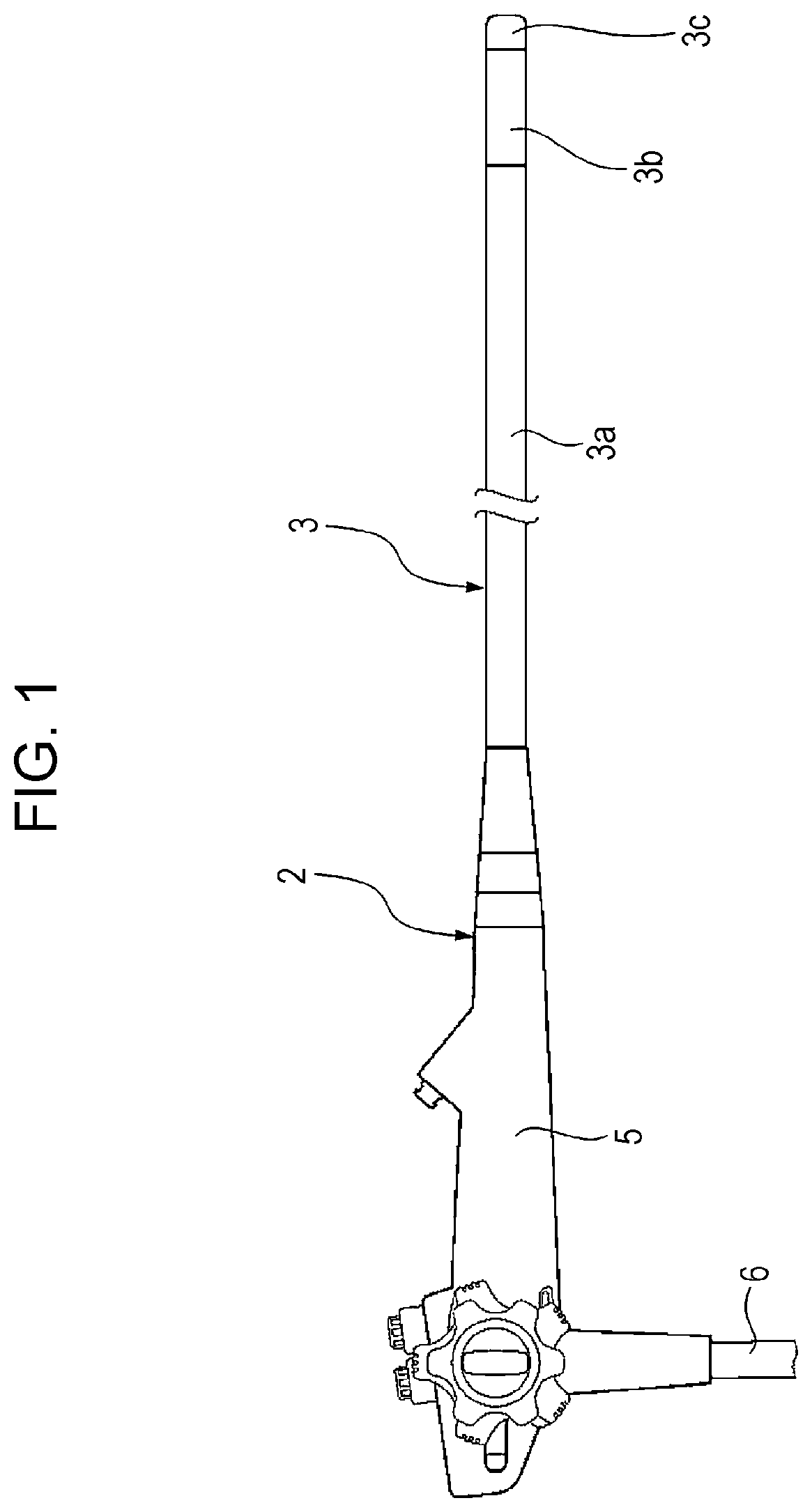 Patent US12599705 Figure 1 – Flexible tube for endoscope, endoscopic medical device, method for producing covering material constituting flexible tube for endoscope, and method for producing flexible tube for endoscope