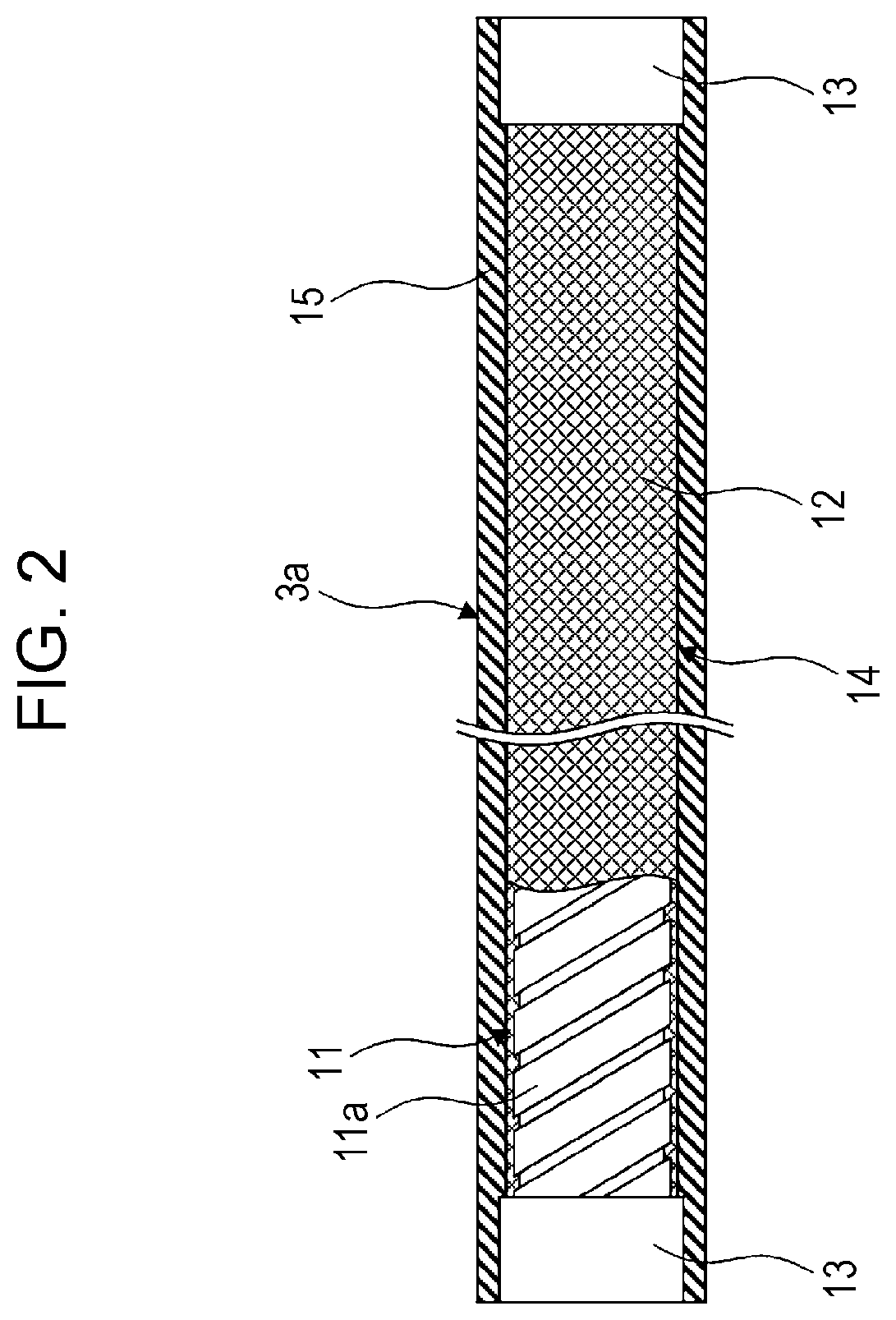 Patent US12599705 Figure 2 – Flexible tube for endoscope, endoscopic medical device, method for producing covering material constituting flexible tube for endoscope, and method for producing flexible tube for endoscope