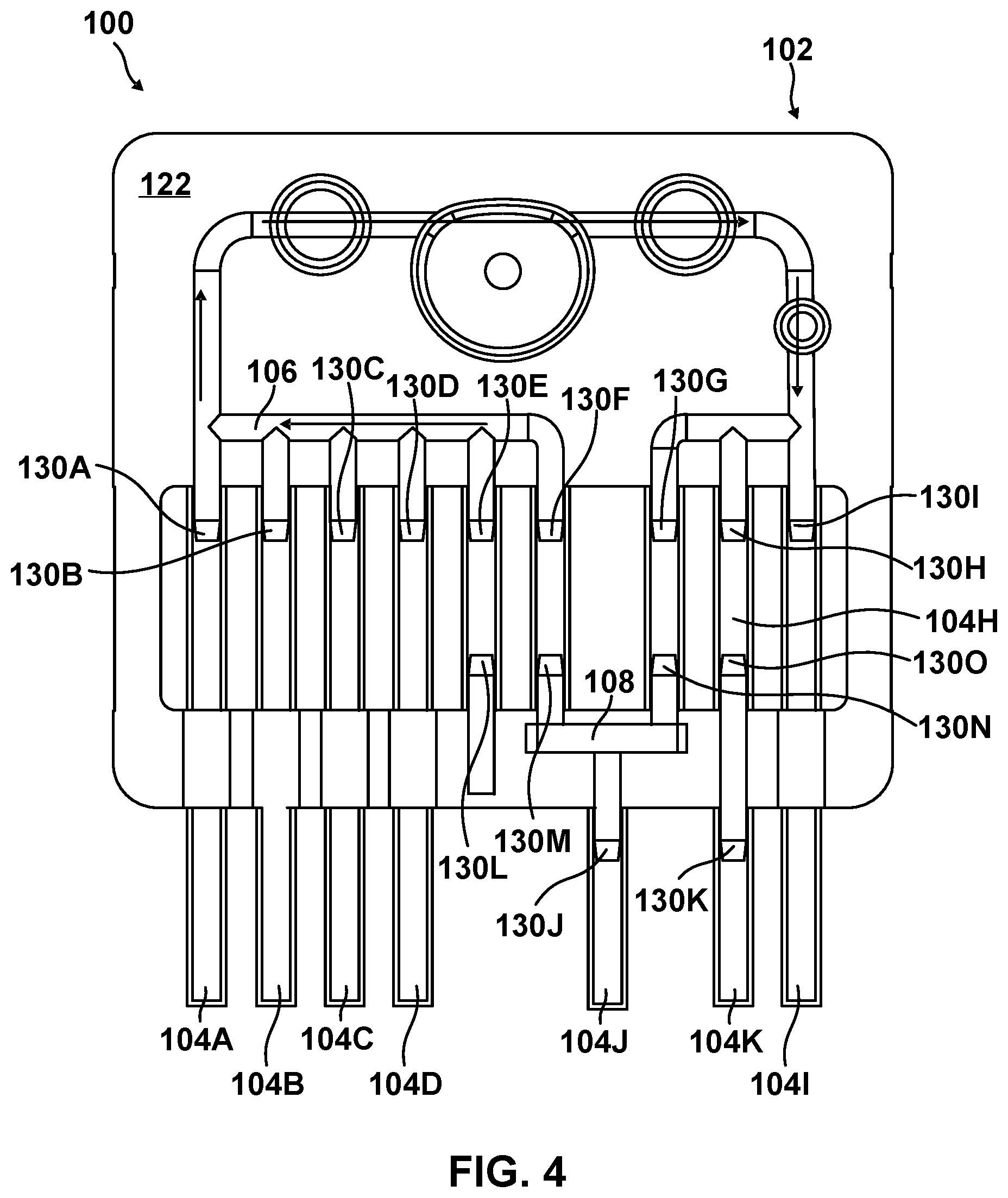 Patent US12599708 Figure 4 – Peritoneal dialysis cassette