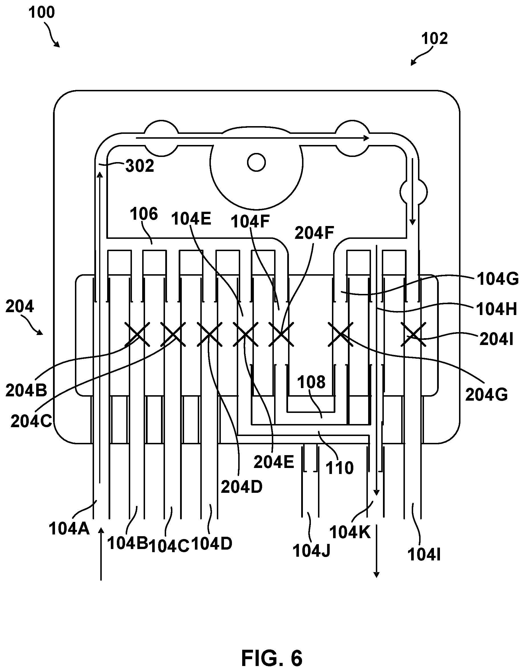 Patent US12599708 Figure 6 – Peritoneal dialysis cassette