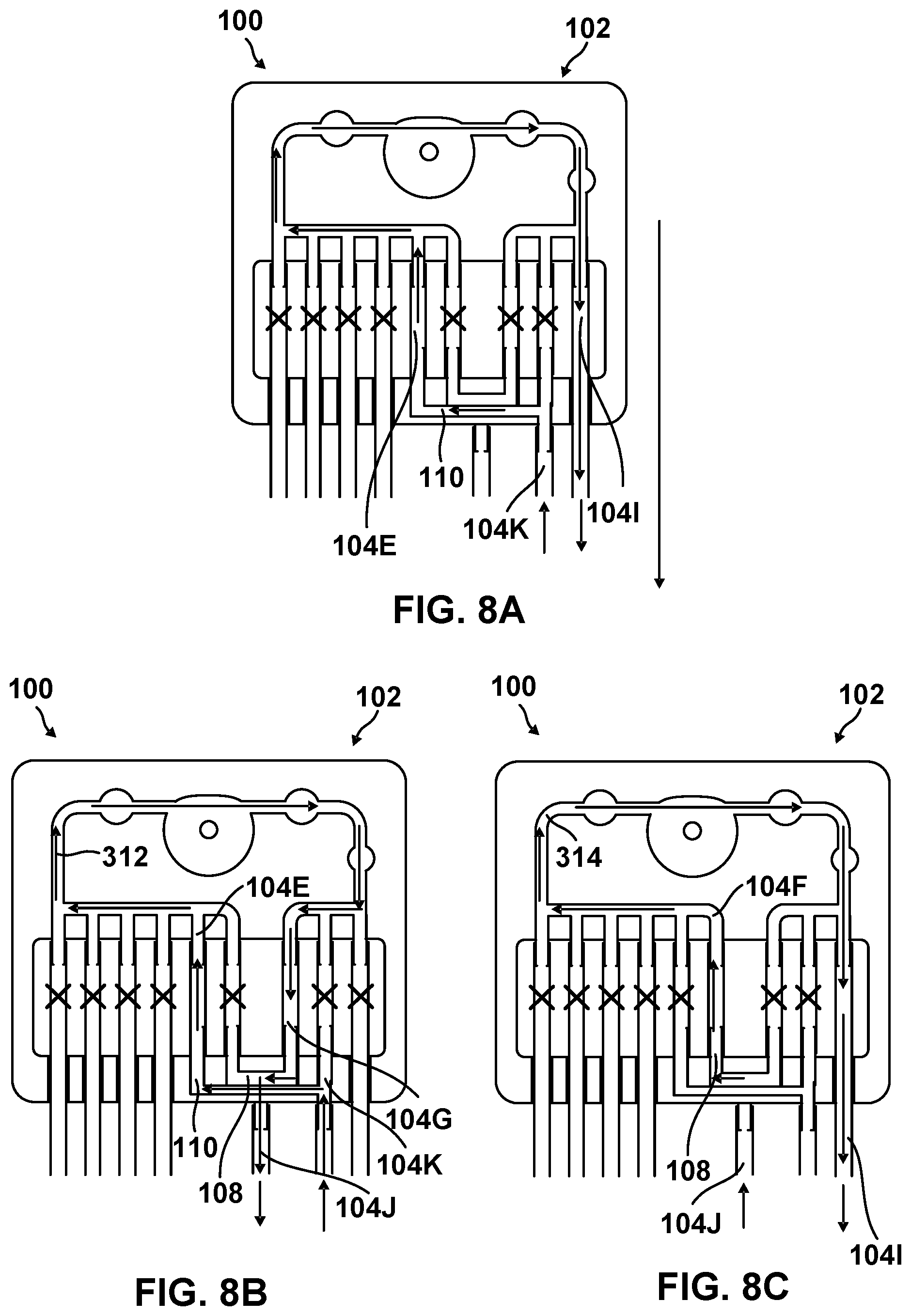 Patent US12599708 Figure 8 – Peritoneal dialysis cassette
