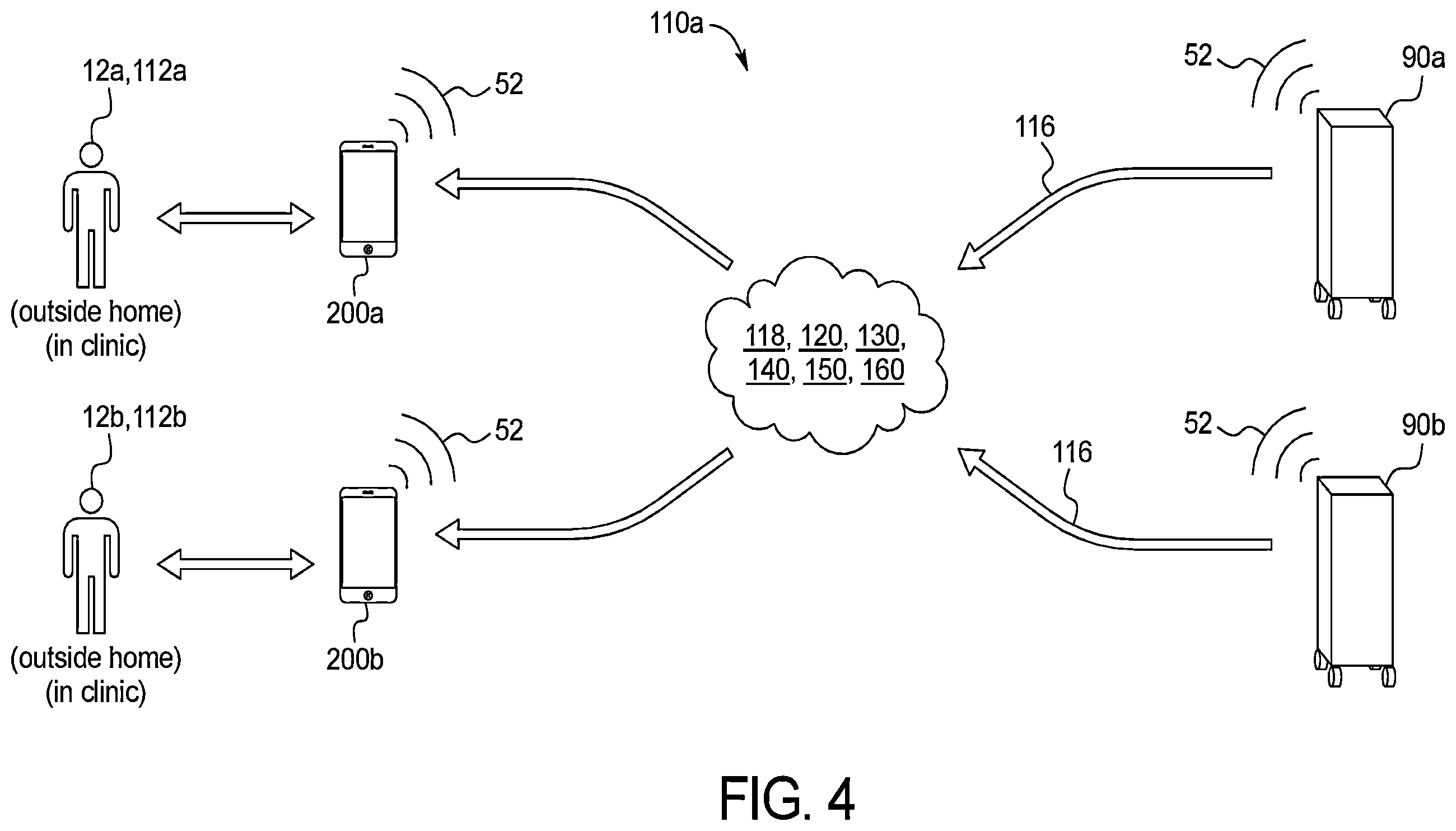 Patent US12599709 Figure 4 – Medical fluid delivery system including remote machine updating and control