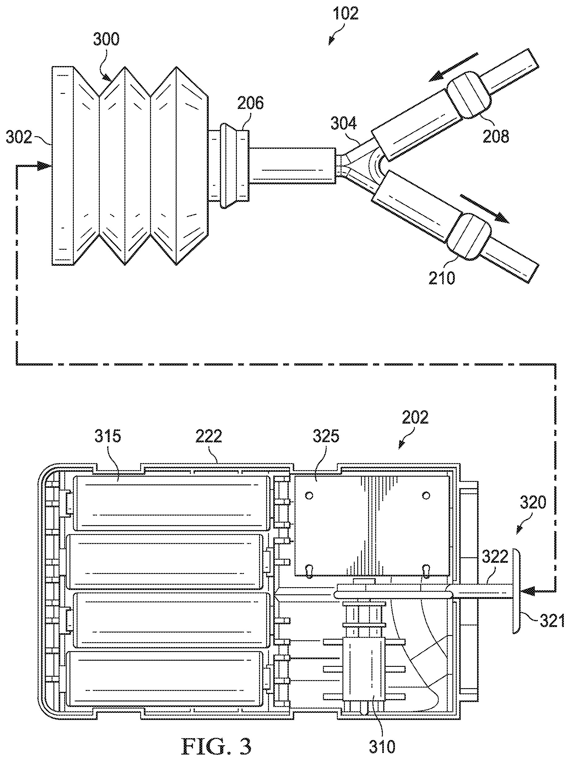 Patent US12599712 Figure 3 – Electro-mechanical pump controller for negative-pressure treatment