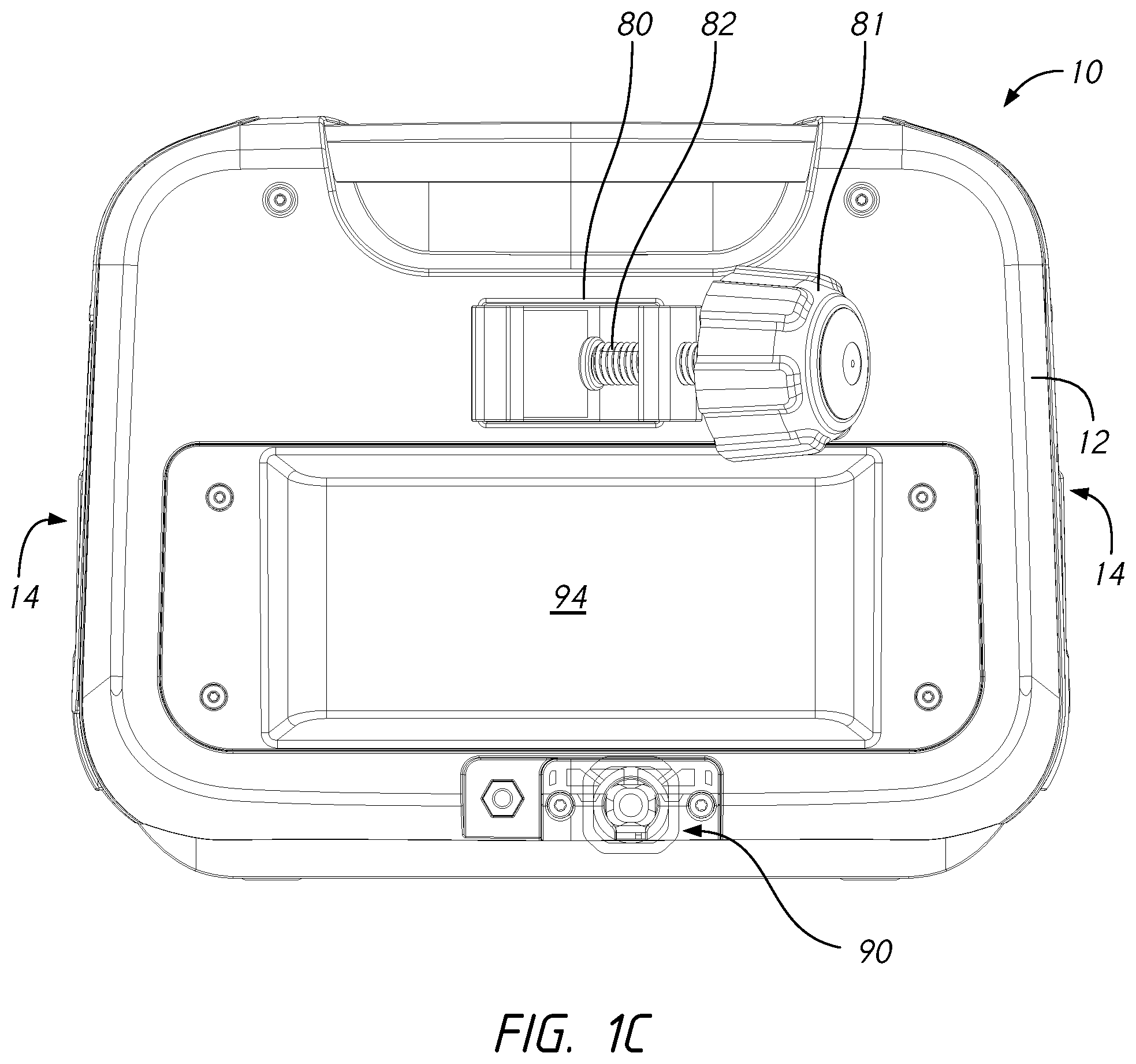 Patent US12599716 Figure 3 – Intravenous infusion pump with cassette insertion and pump control user interface