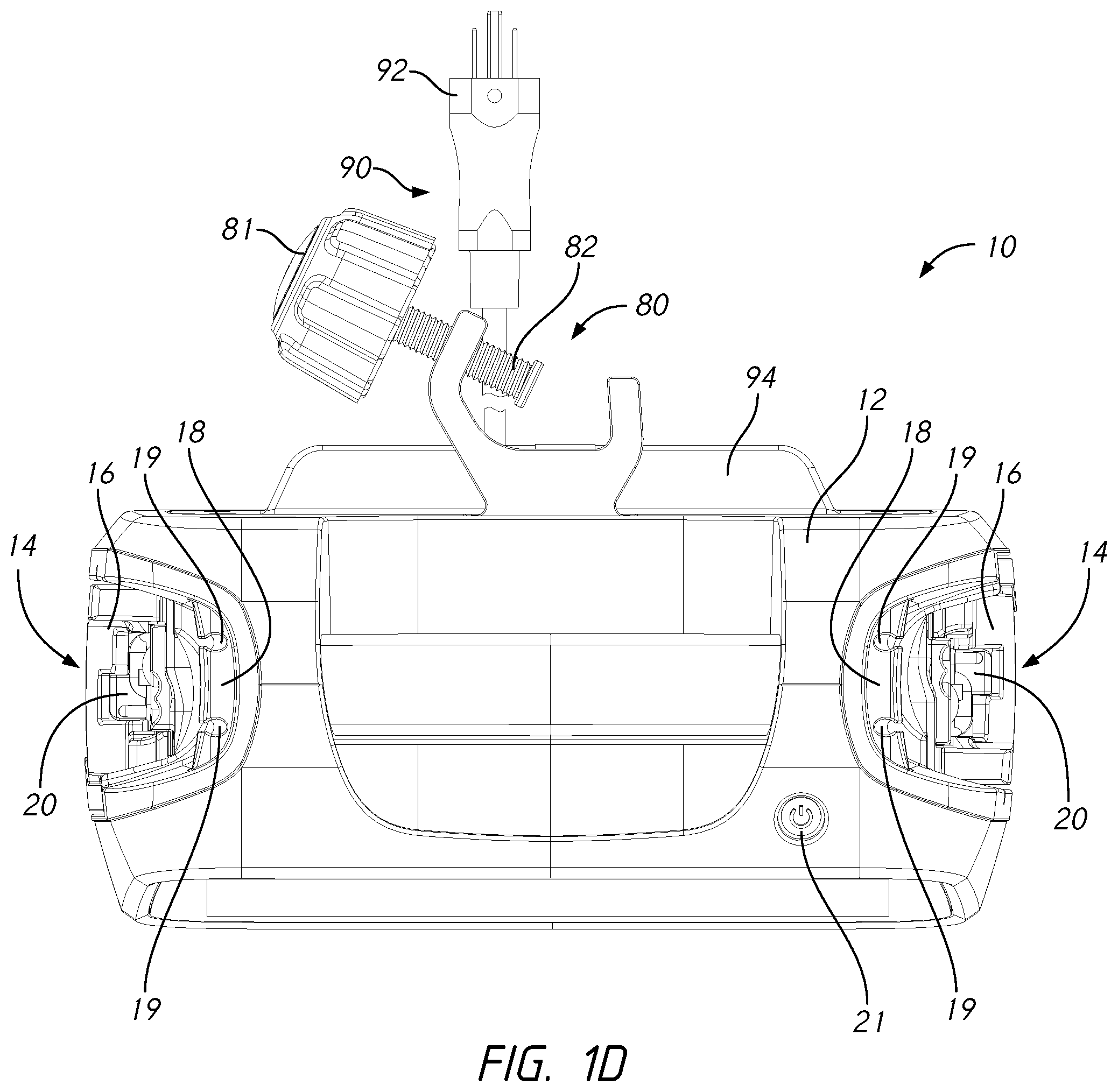 Patent US12599716 Figure 4 – Intravenous infusion pump with cassette insertion and pump control user interface