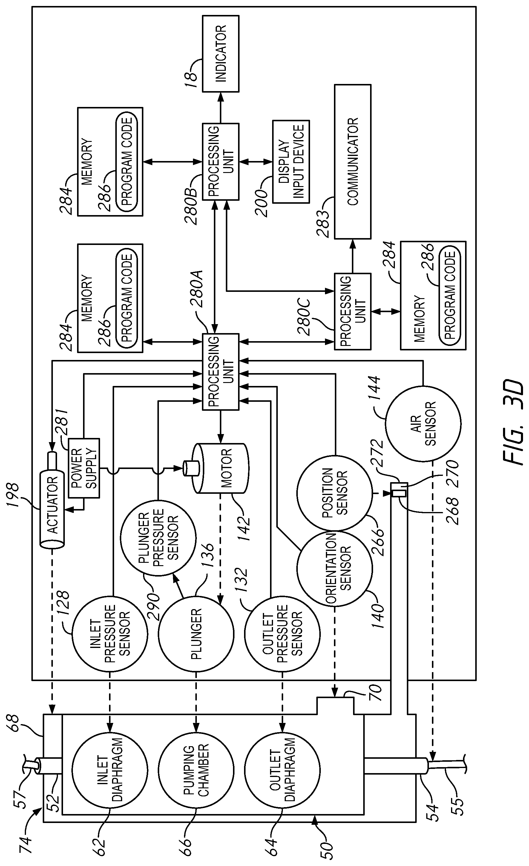 Patent US12599716 Figure 11 – Intravenous infusion pump with cassette insertion and pump control user interface