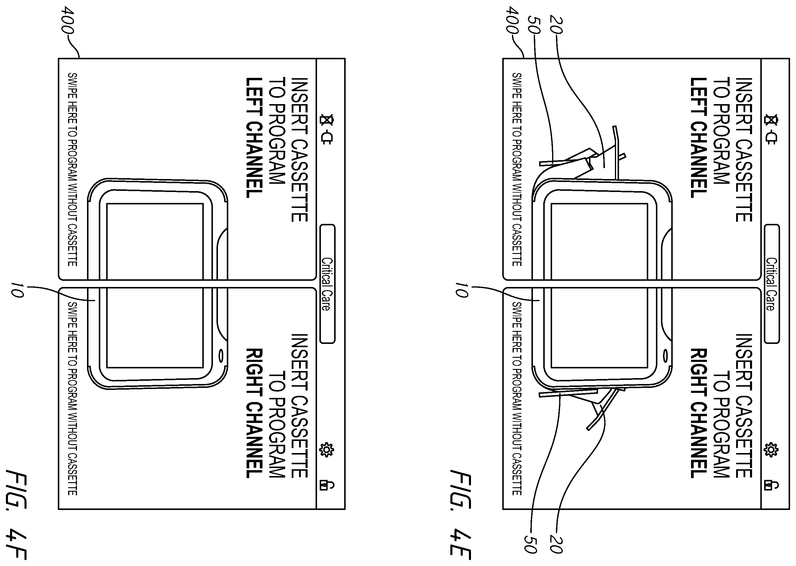 Patent US12599716 Figure 14 – Intravenous infusion pump with cassette insertion and pump control user interface