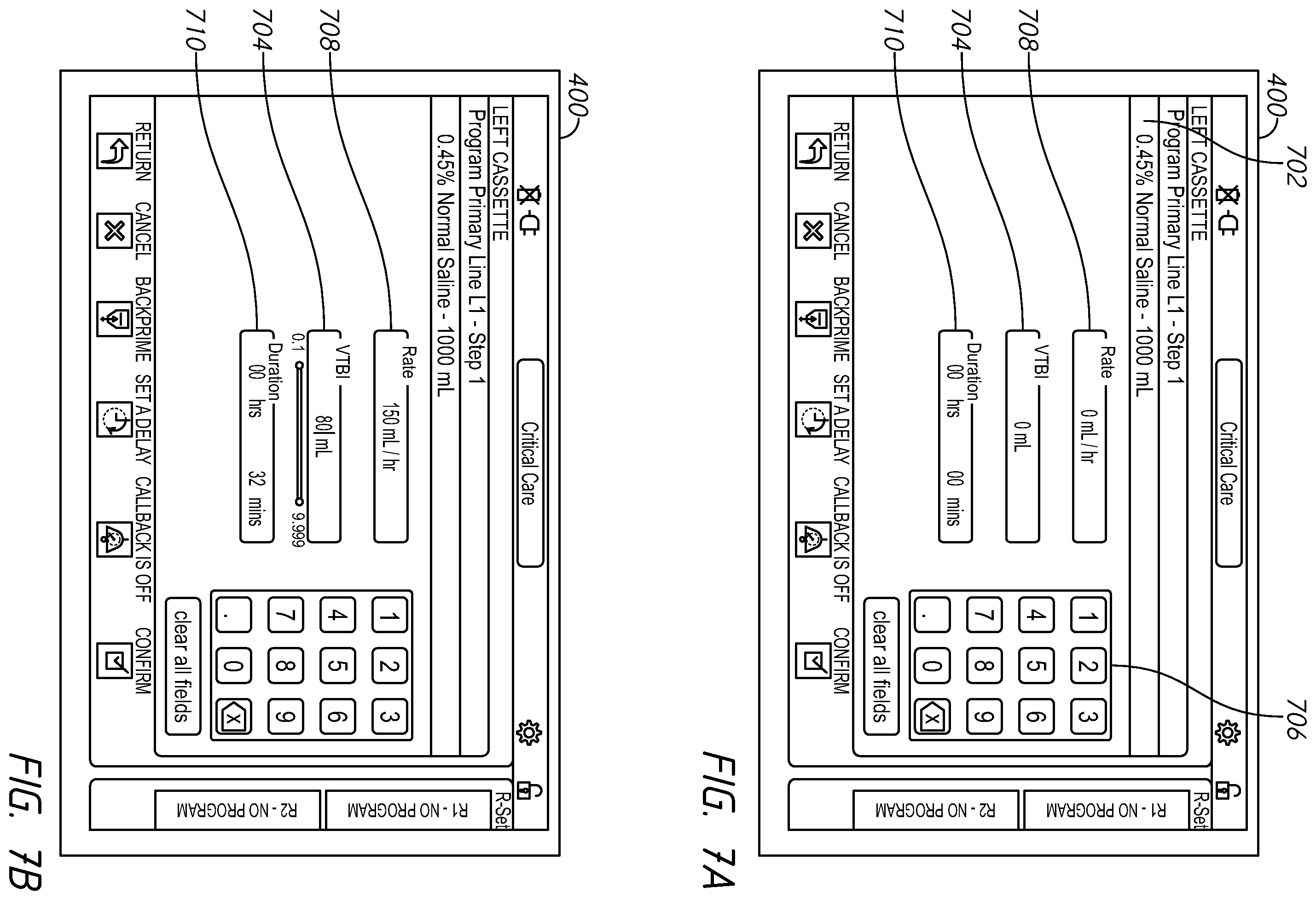 Patent US12599716 Figure 17 – Intravenous infusion pump with cassette insertion and pump control user interface