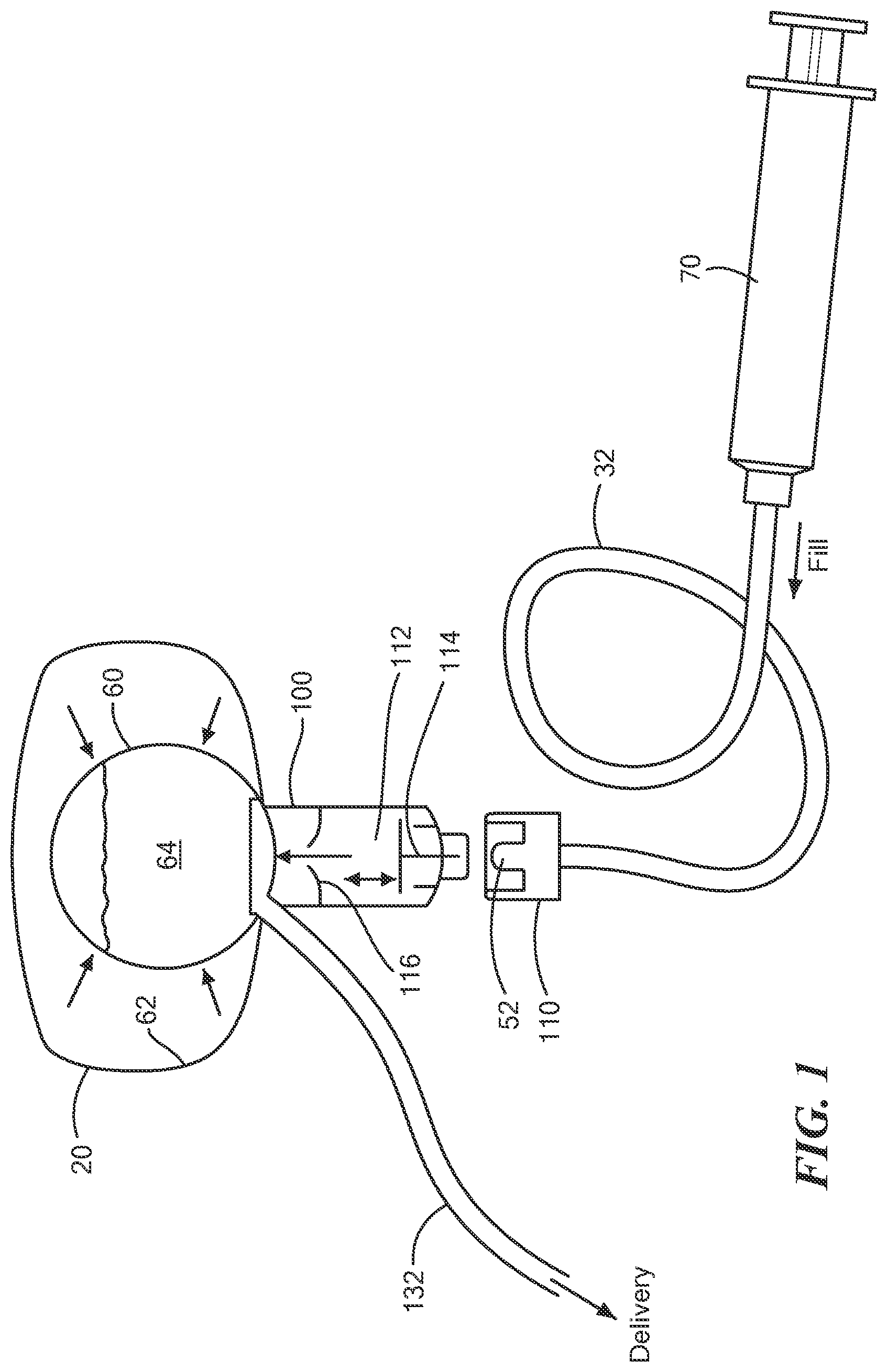 Patent US12599719 Figure 1 – Closed system elastomeric pumping mechanism