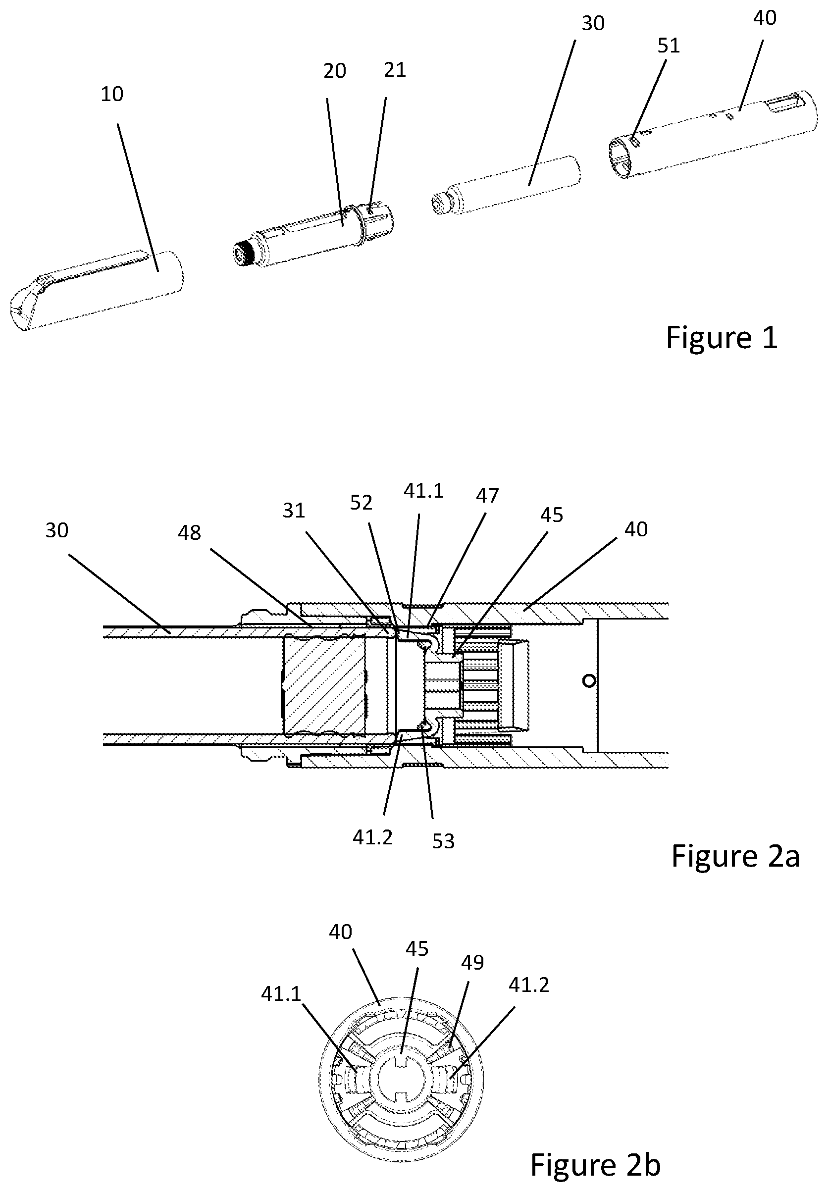 Patent US12599721 Figure 1 – Cartridge fixation for a drug delivery device