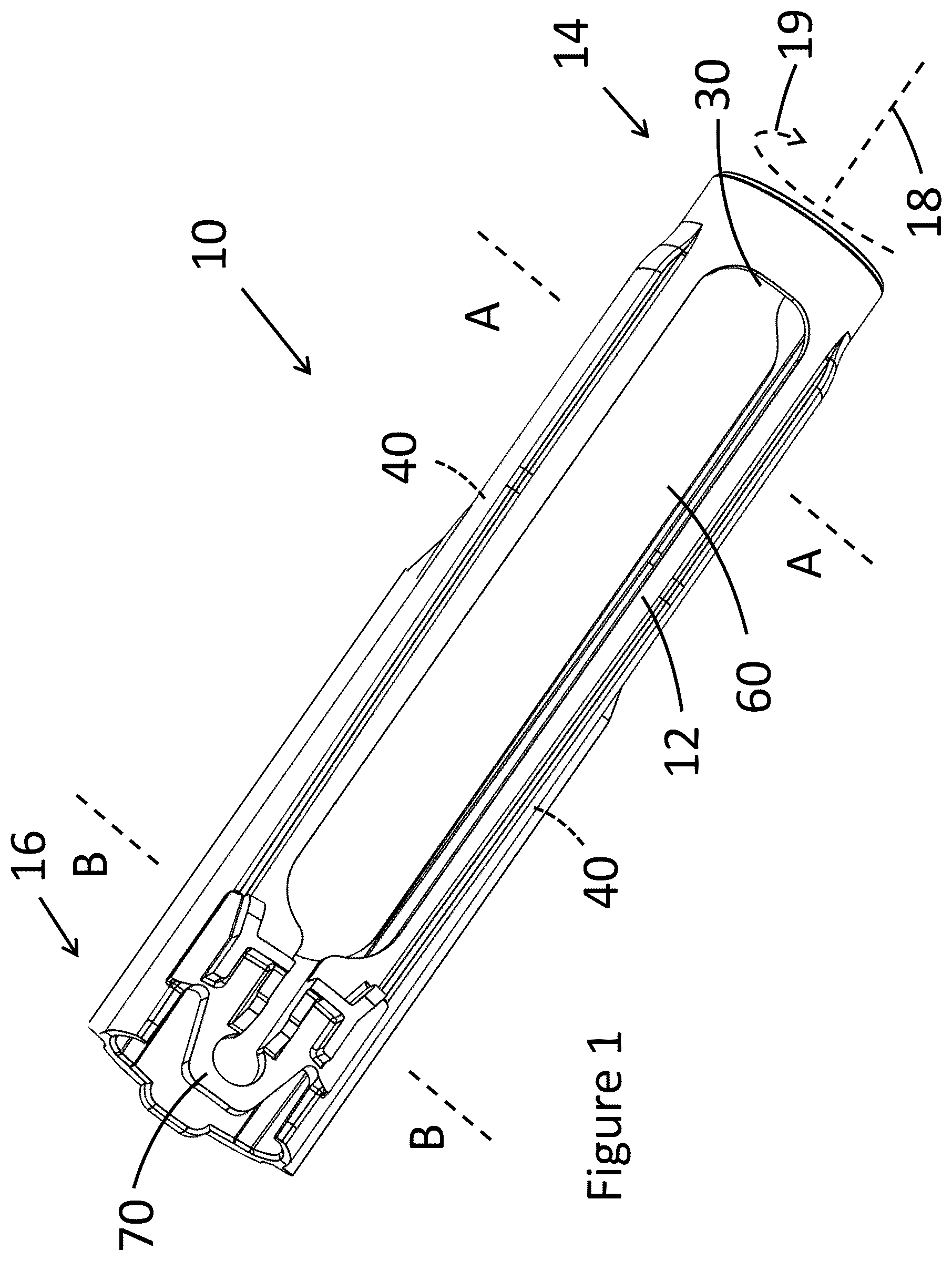 Patent US12599722 Figure 1 – Syringe holder