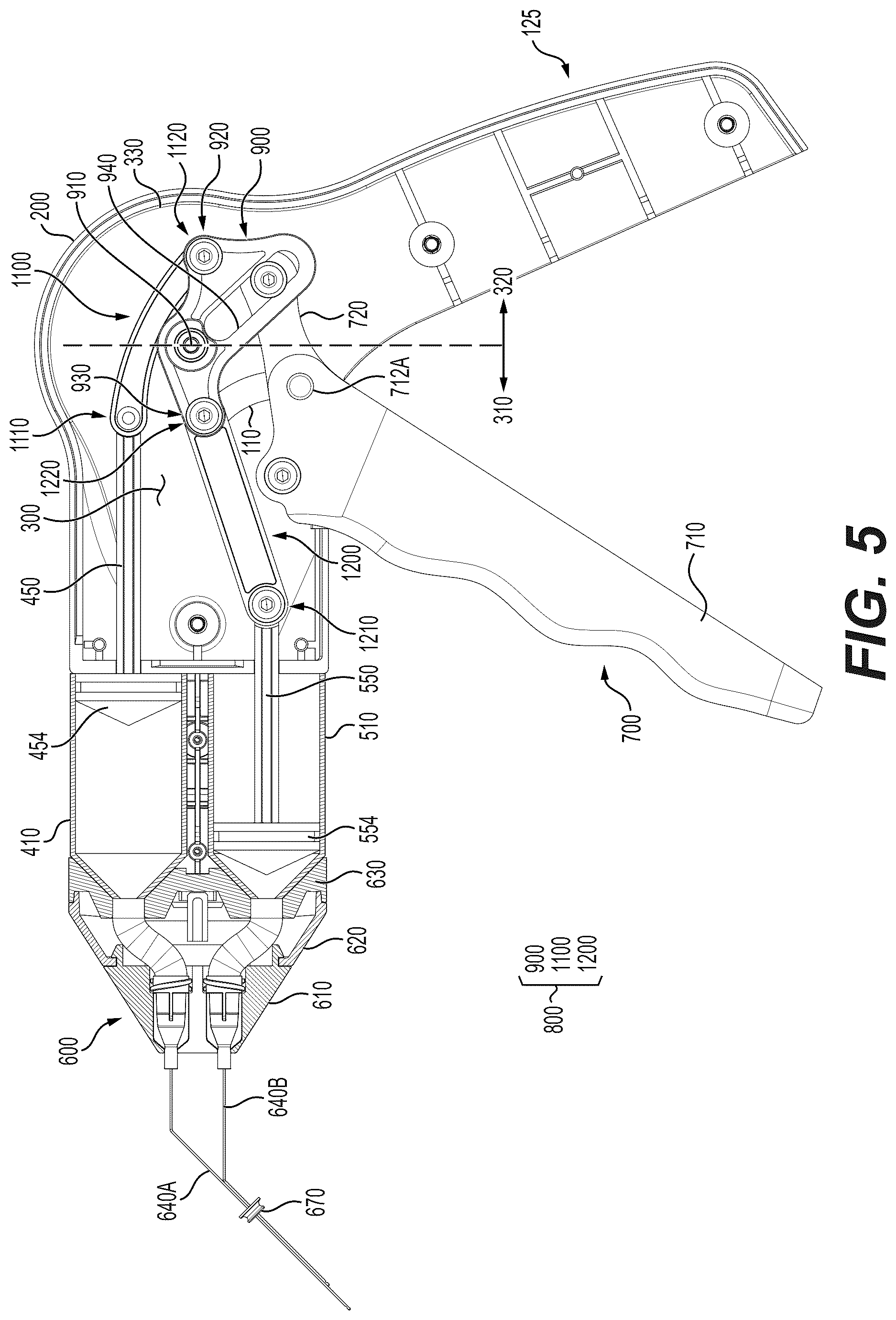 Patent US12599724 Figure 5 – Enhanced dual barrel syringe enclosure with rotational detachment system for simultaneous irrigation and aspiration in endodontic procedures