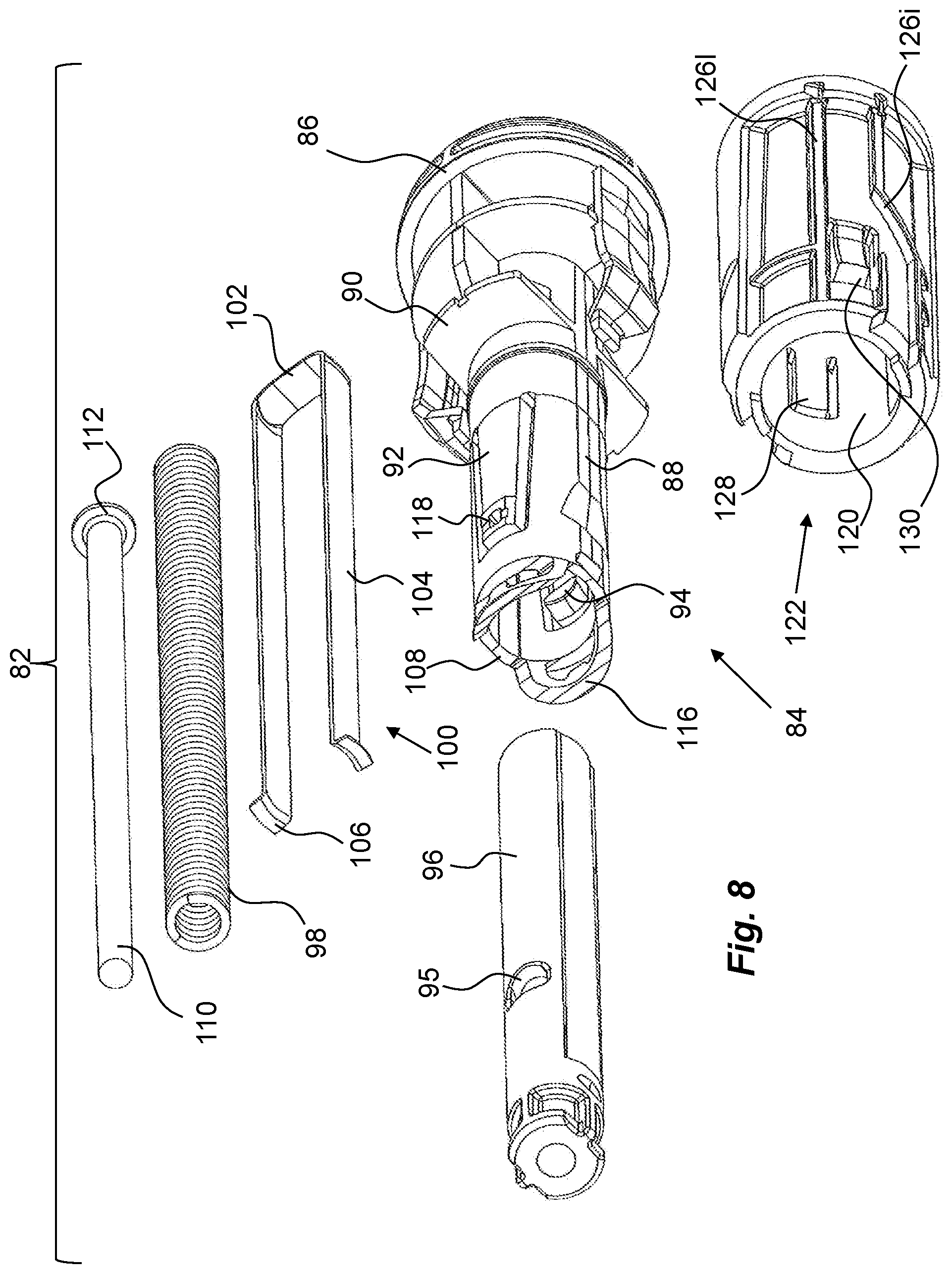 Patent US12599726 Figure 5 – Safety cap