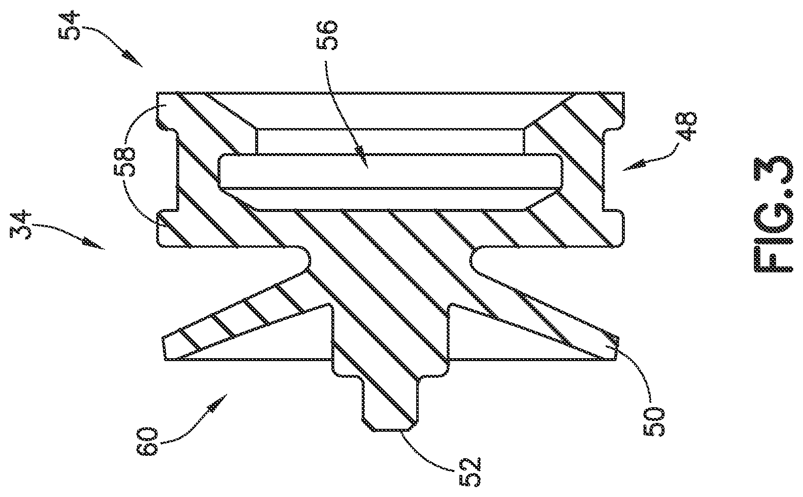Patent US12599727 Figure 3 – Syringe with suction-based automatic disabling