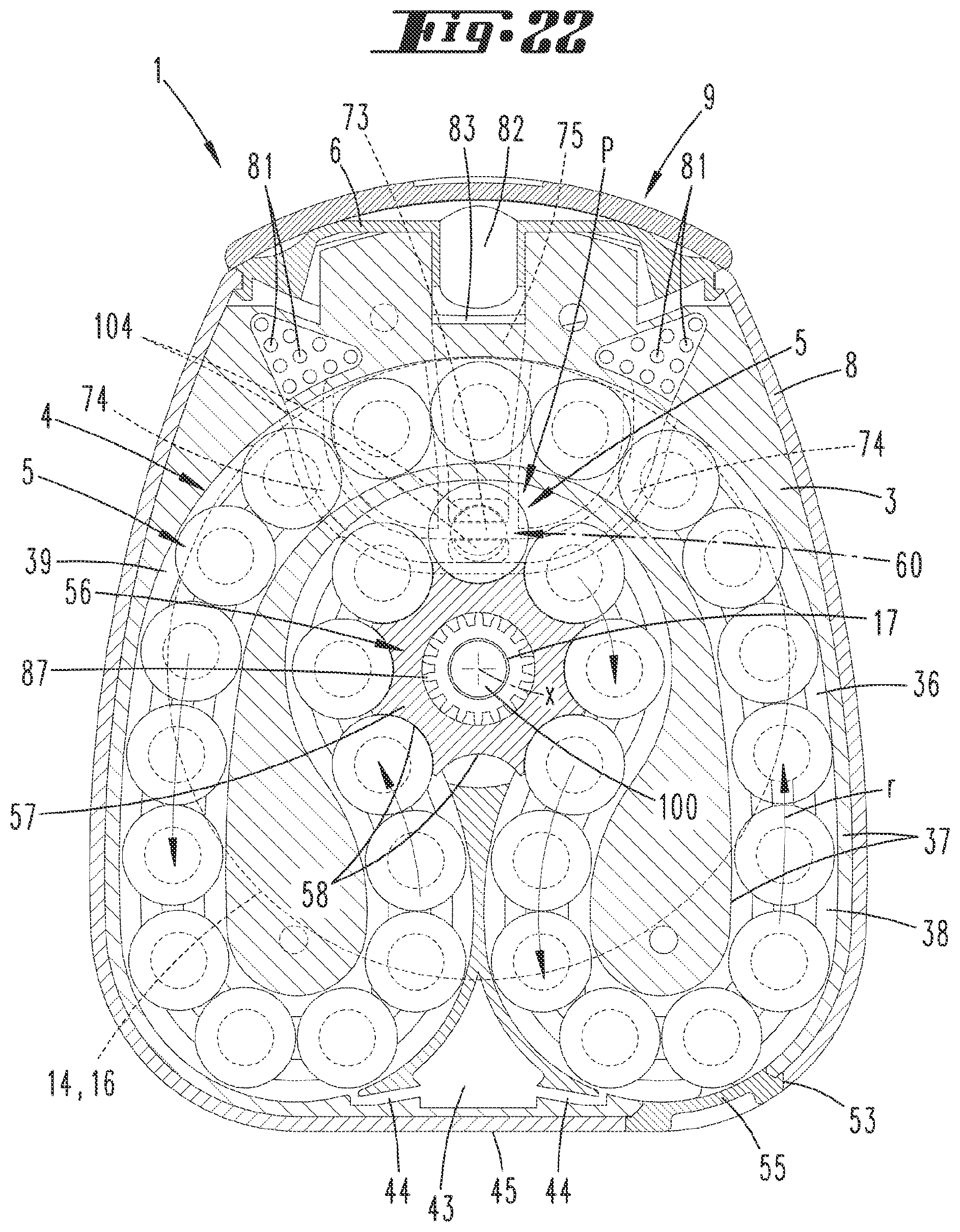 Patent US12599728 Figure 14 – Device for inhaling powder-type substances, substance container for a device of this type and method for filling a device of this type