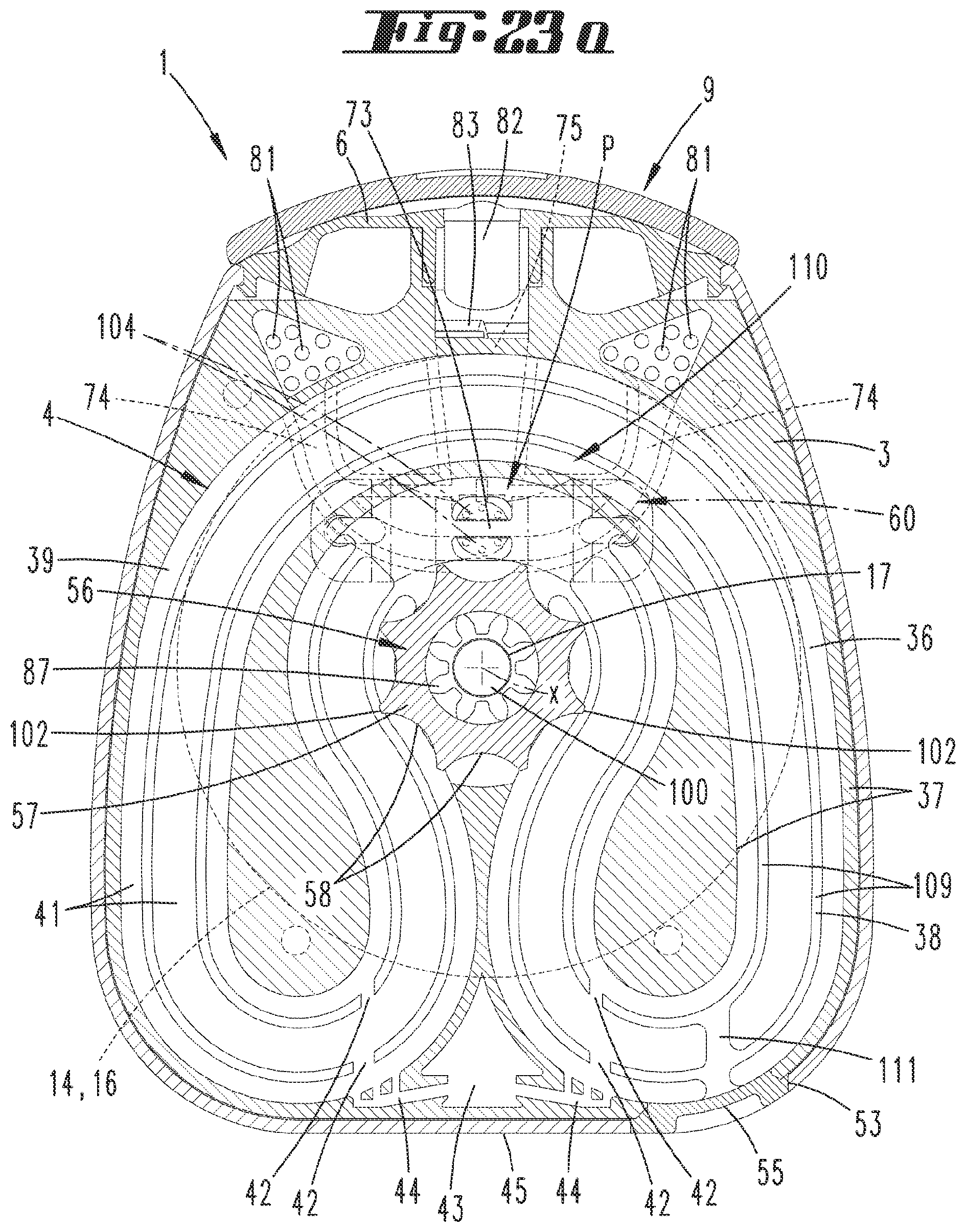 Patent US12599728 Figure 16 – Device for inhaling powder-type substances, substance container for a device of this type and method for filling a device of this type