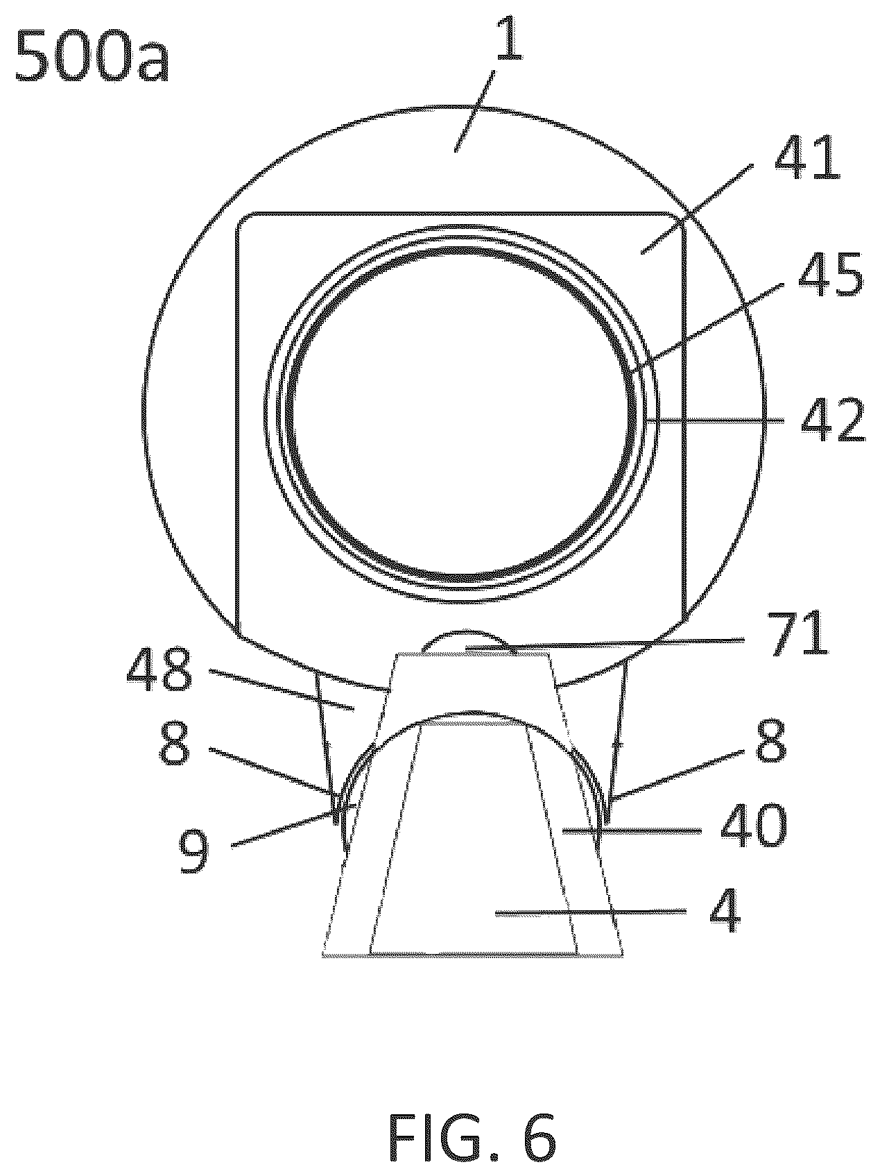 Patent US12599729 Figure 6 – Personal container with attachment mechanism