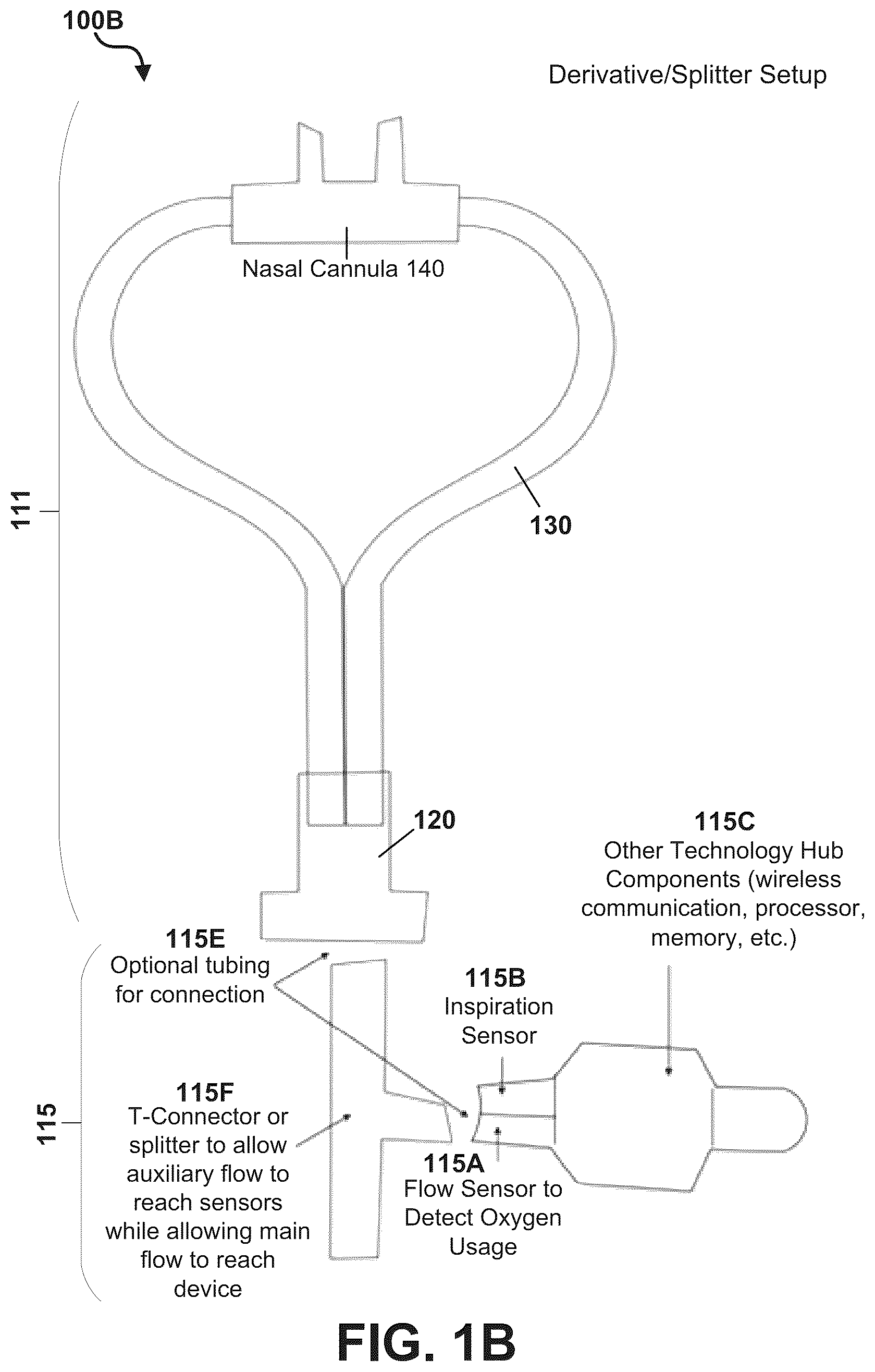 Patent US12599734 Figure 2 – System and method for point-of-delivery patient oxygen supply monitoring