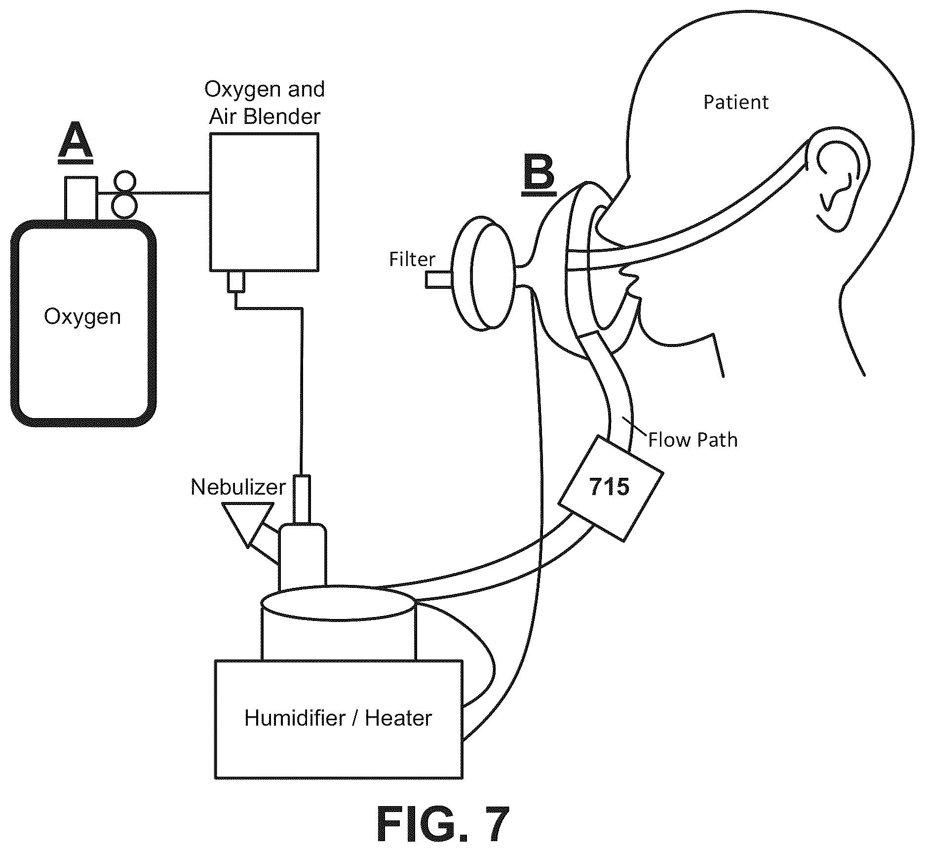 Patent US12599734 Figure 8 – System and method for point-of-delivery patient oxygen supply monitoring