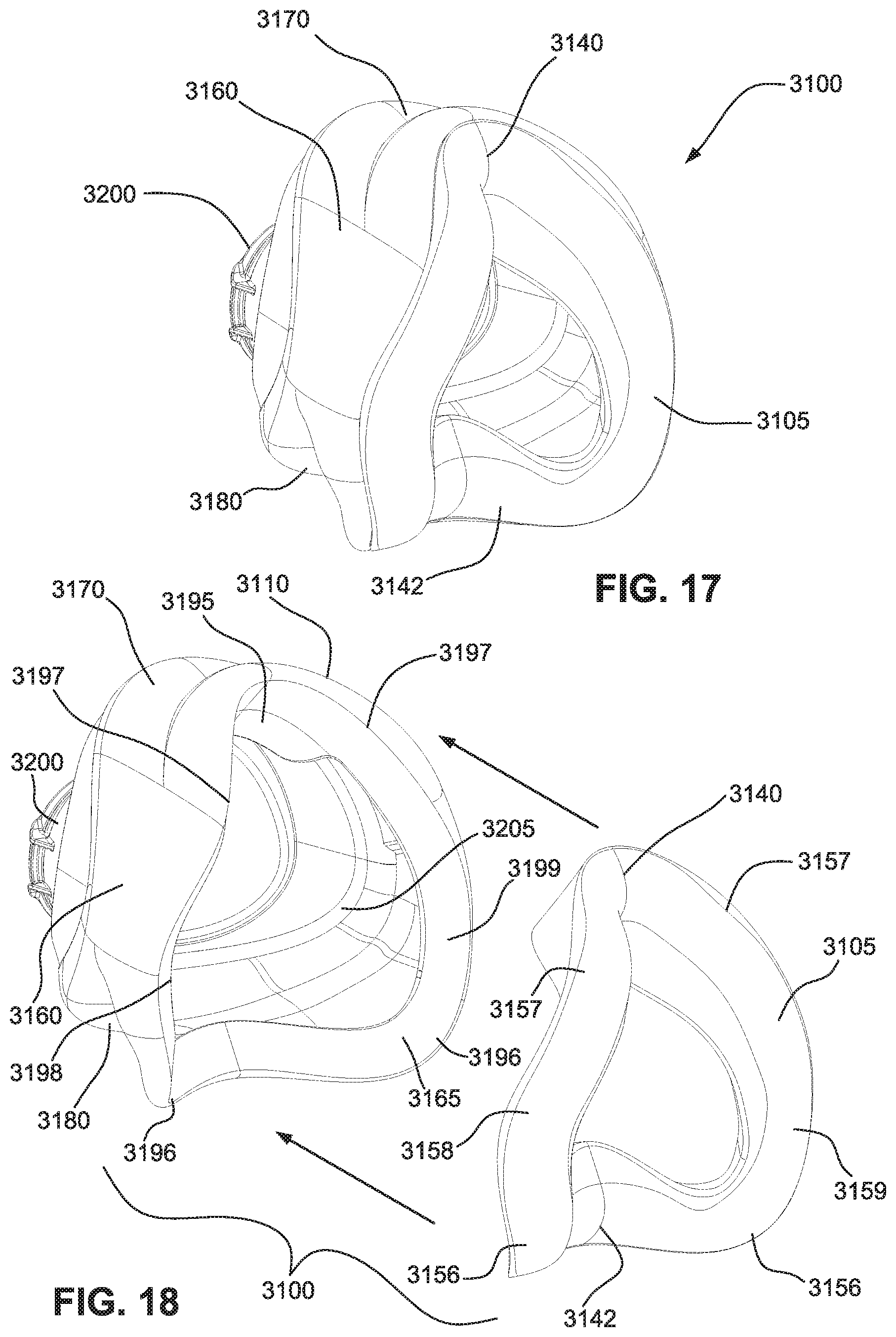 Patent US12599739 Figure 14 – Patient interface with foam cushion