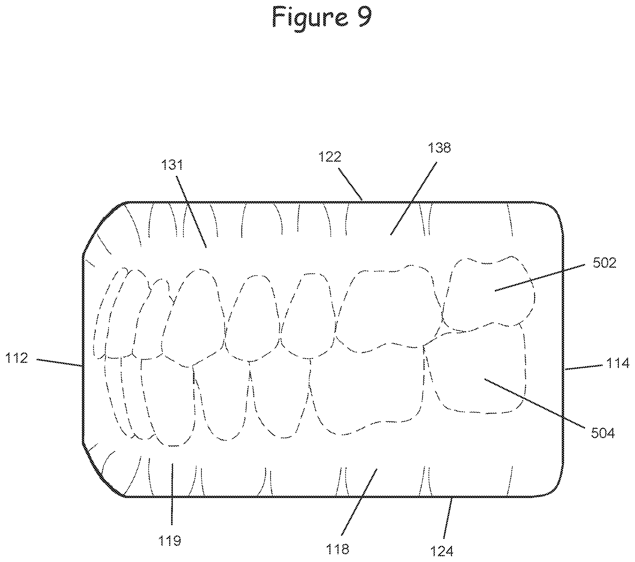 Patent US12599740 Figure 9 – Oral appliance for use with CPAP headgear