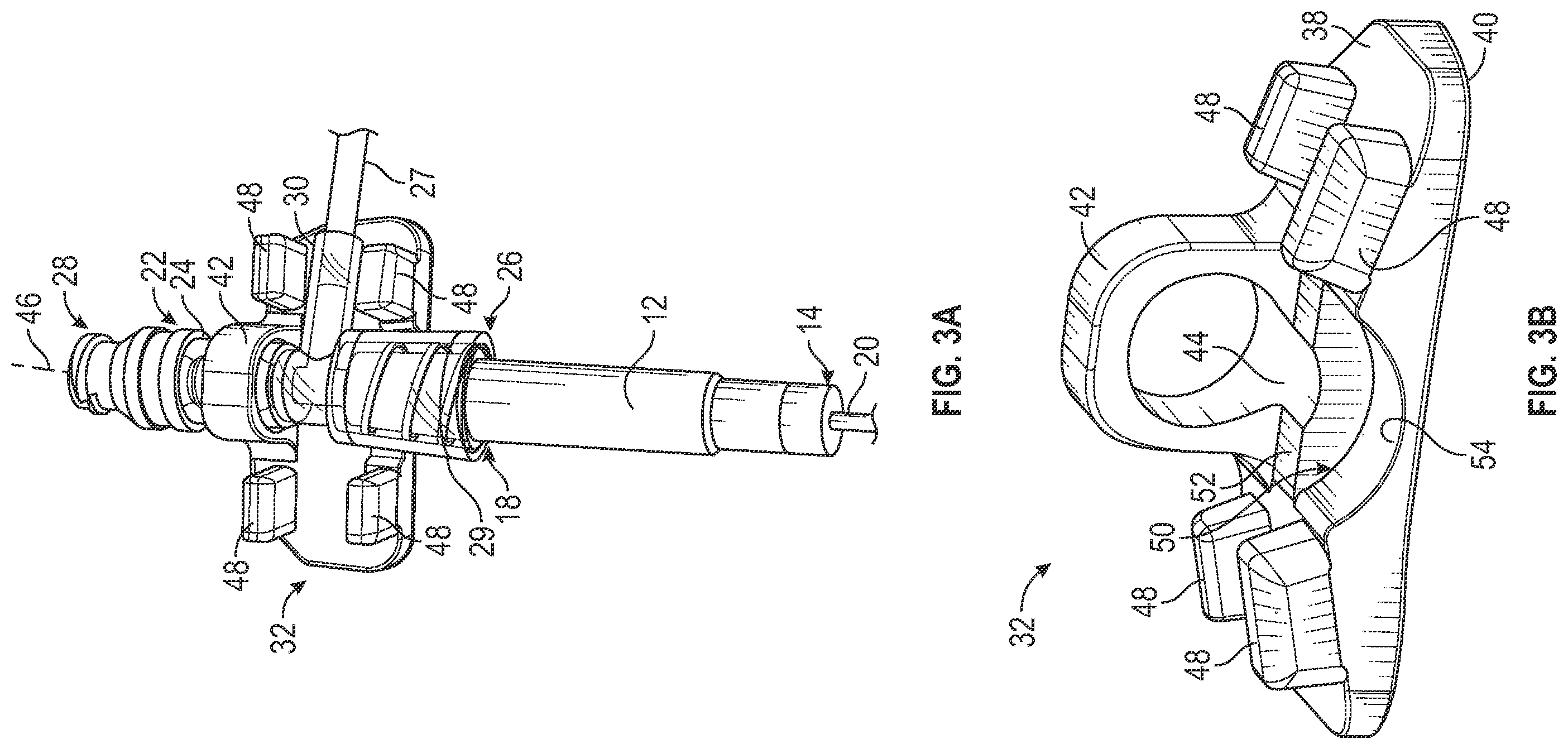 Patent US12599750 Figure 3 – Vascular access connector support device, systems, and methods