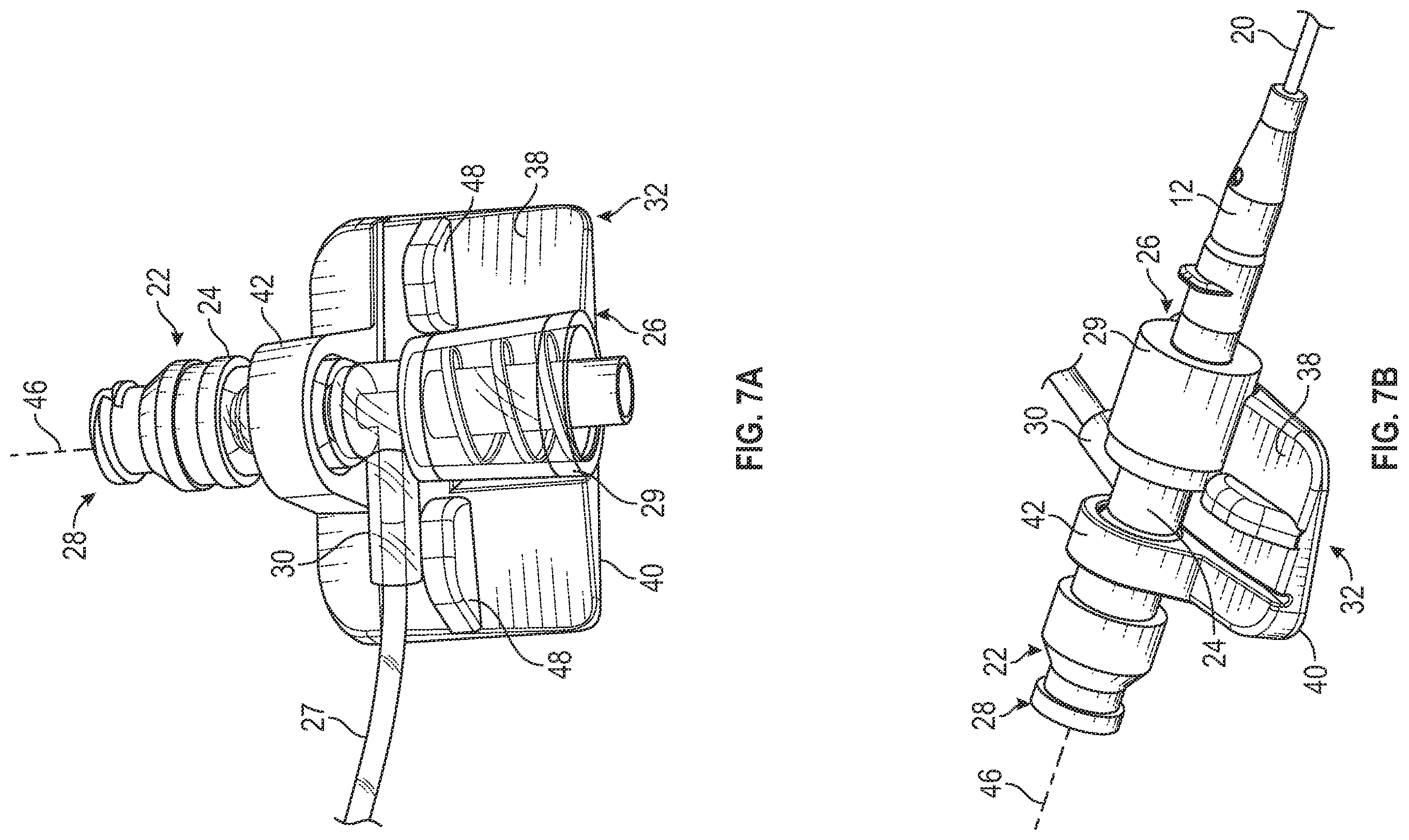 Patent US12599750 Figure 7 – Vascular access connector support device, systems, and methods