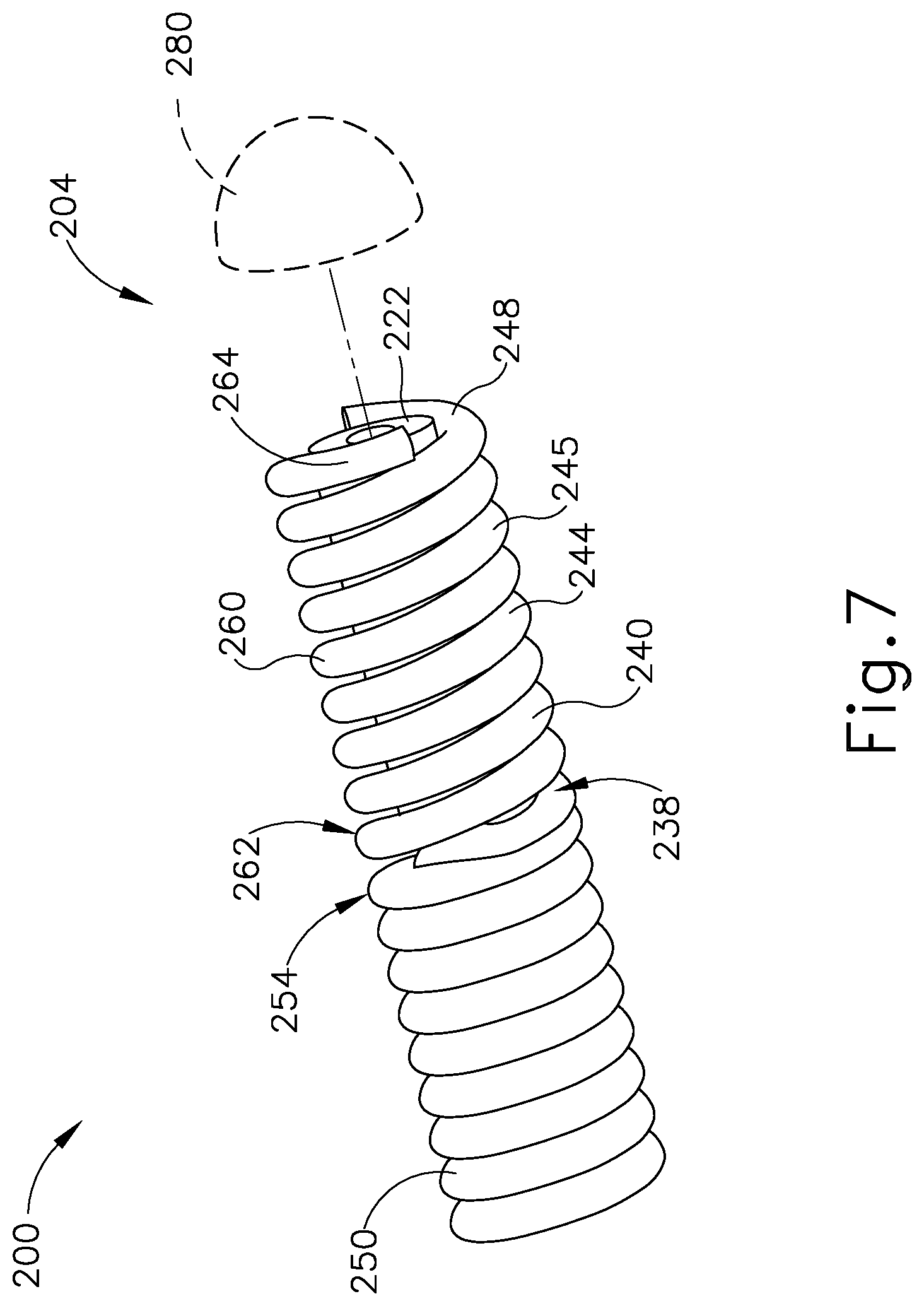 Patent US12599754 Figure 5 – Guidewire assembly with intertwined core wire