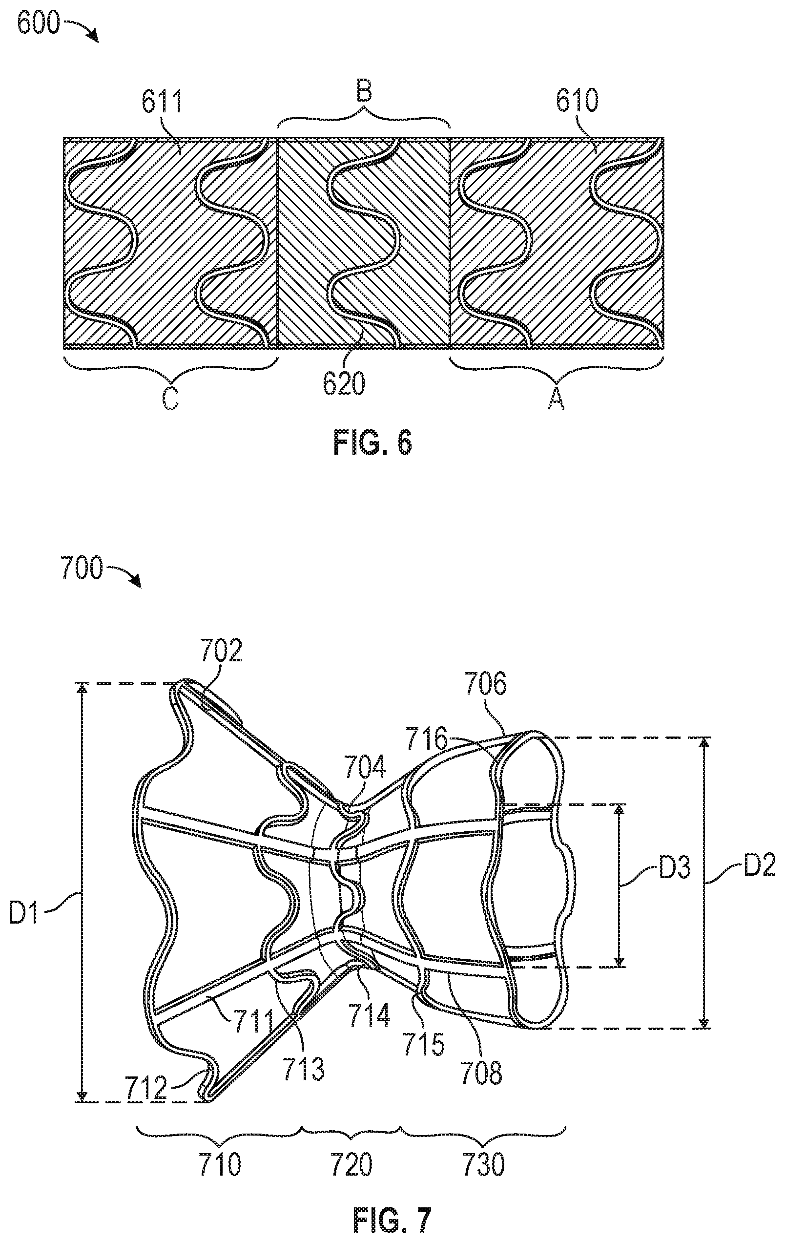 Patent US12599756 Figure 6 – Devices with dimensions that can be reduced and increased In Vivo