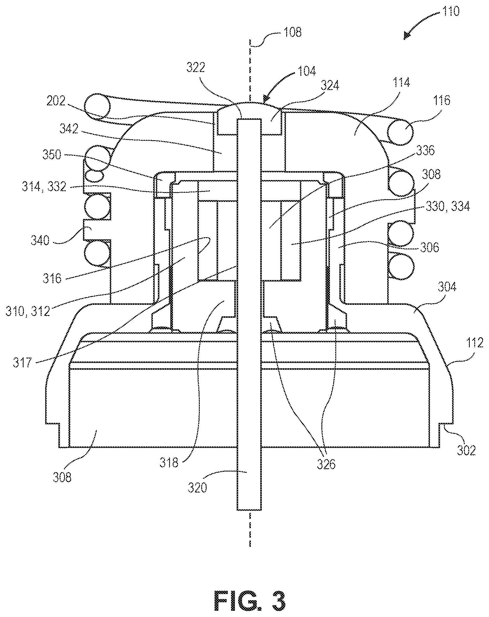 Patent US12599764 Figure 3 – Header assembly having controlled therapeutic agent release
