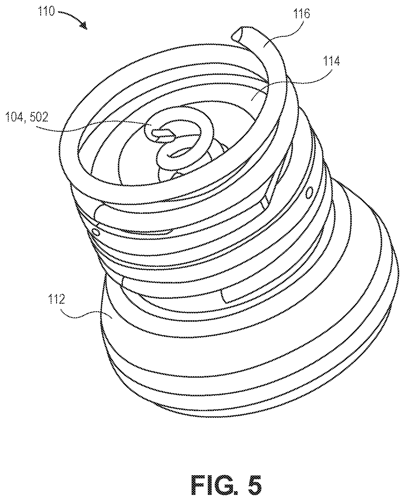 Patent US12599764 Figure 5 – Header assembly having controlled therapeutic agent release