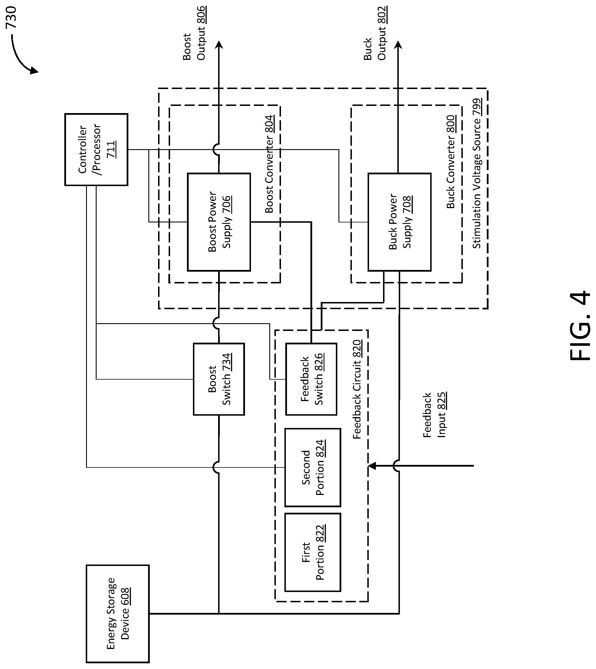 Patent US12599770 Figure 4 – Energy efficient electrical pulse generating device