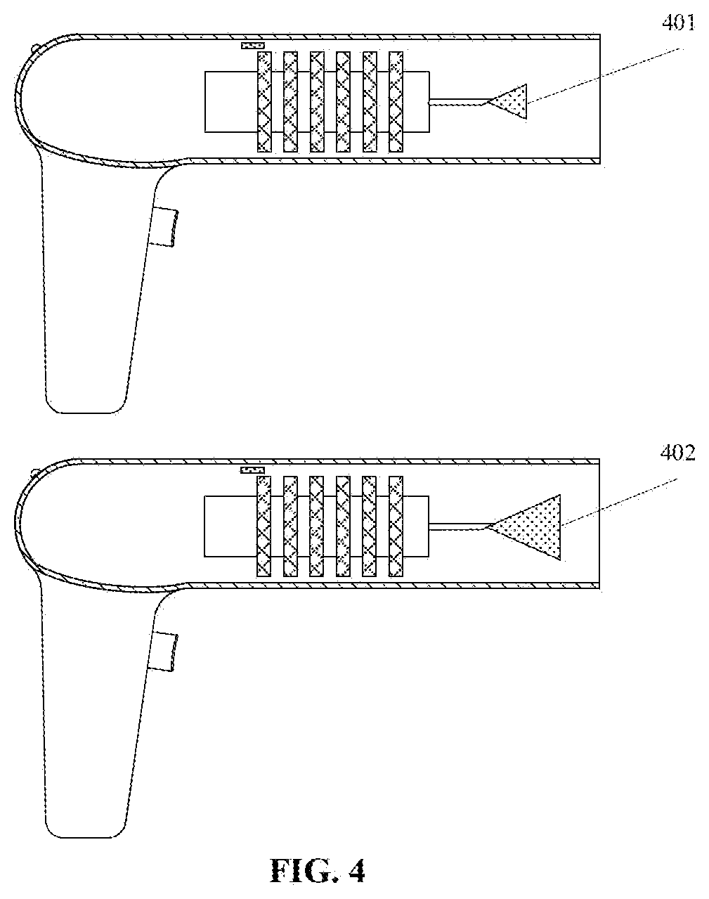 Patent US12599775 Figure 4 – Pulsed radio frequency therapy system, apparatus and method for using same