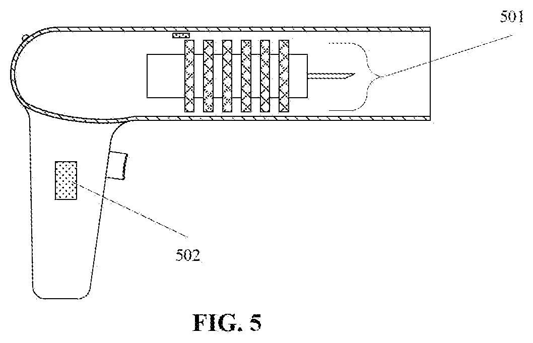 Patent US12599775 Figure 5 – Pulsed radio frequency therapy system, apparatus and method for using same