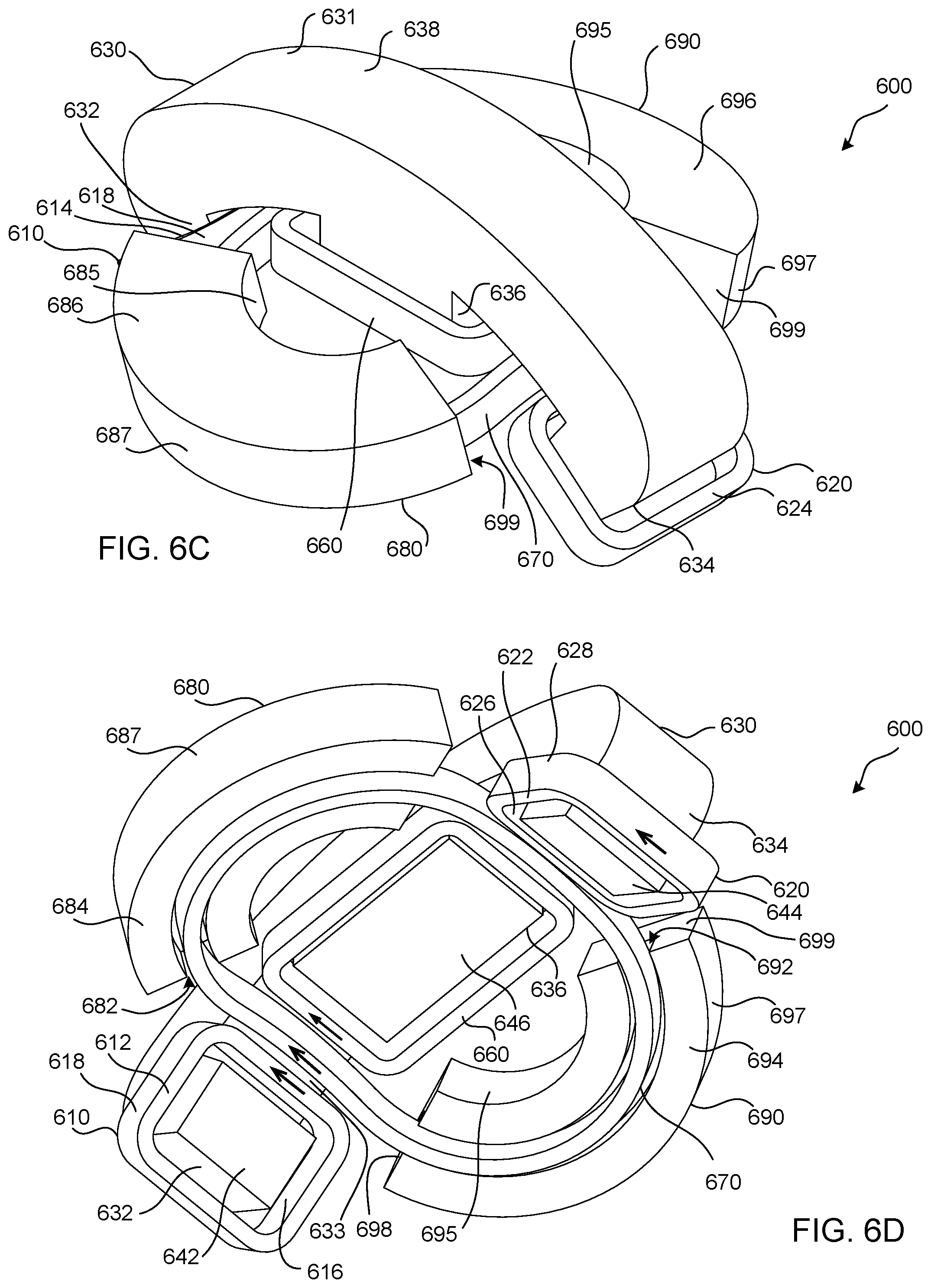 Patent US12599776 Figure 7 – Magnetic stimulation coils and ferromagnetic components for treatment and diagnostic procedures