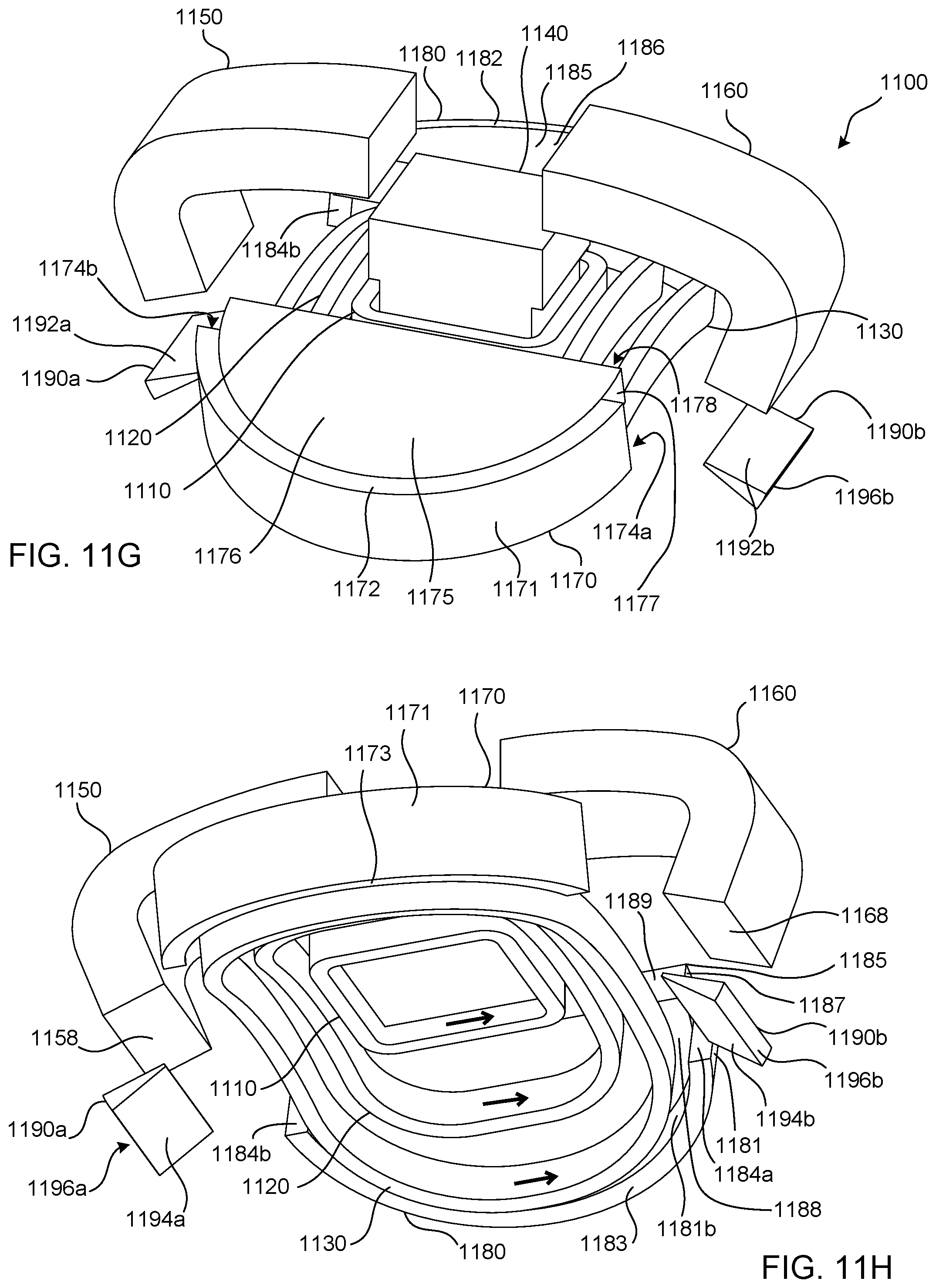 Patent US12599776 Figure 16 – Magnetic stimulation coils and ferromagnetic components for treatment and diagnostic procedures