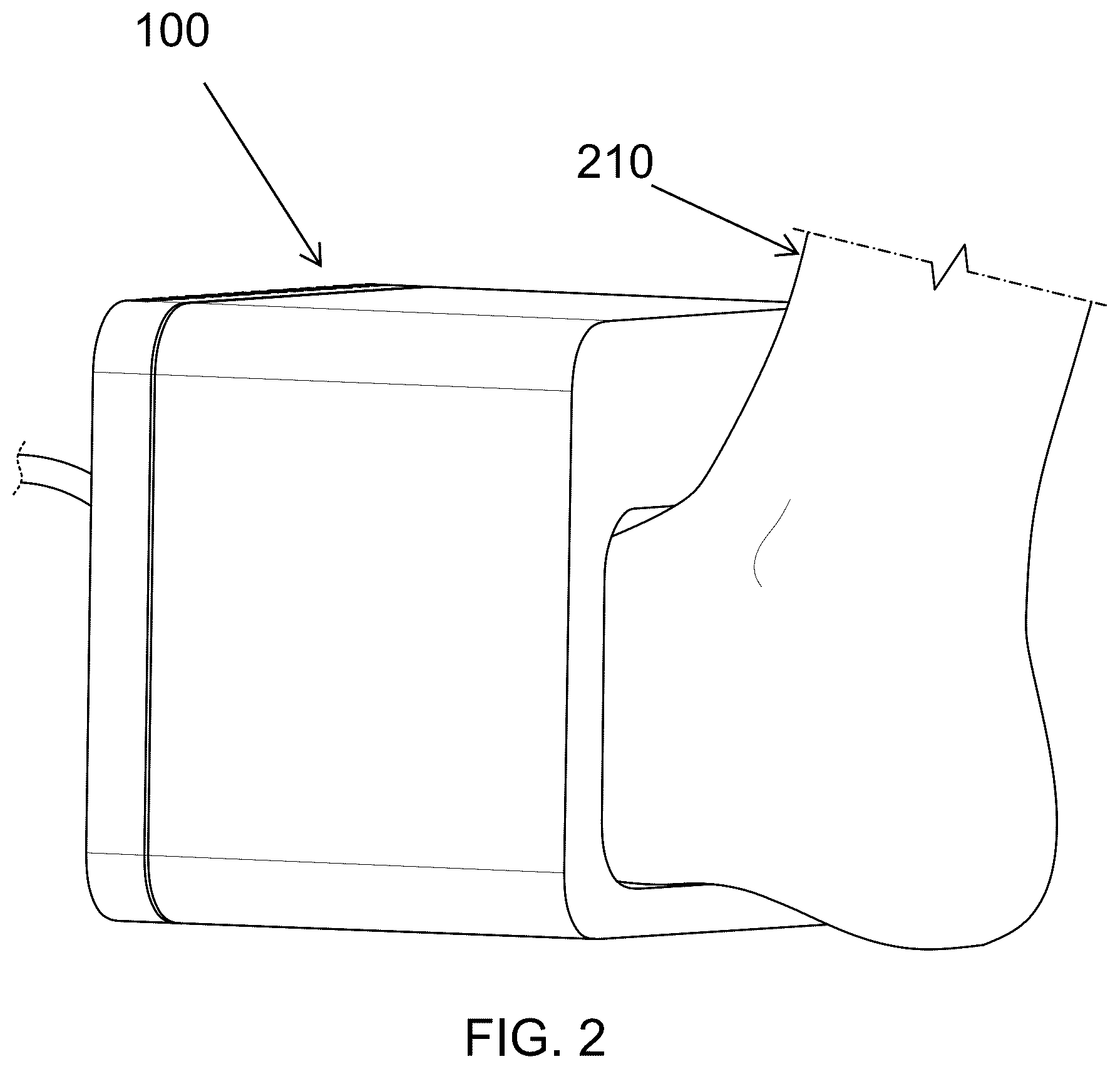 Patent US12599777 Figure 2 – Magnetic pulse therapy device (MPTD) high-power applicator for foot