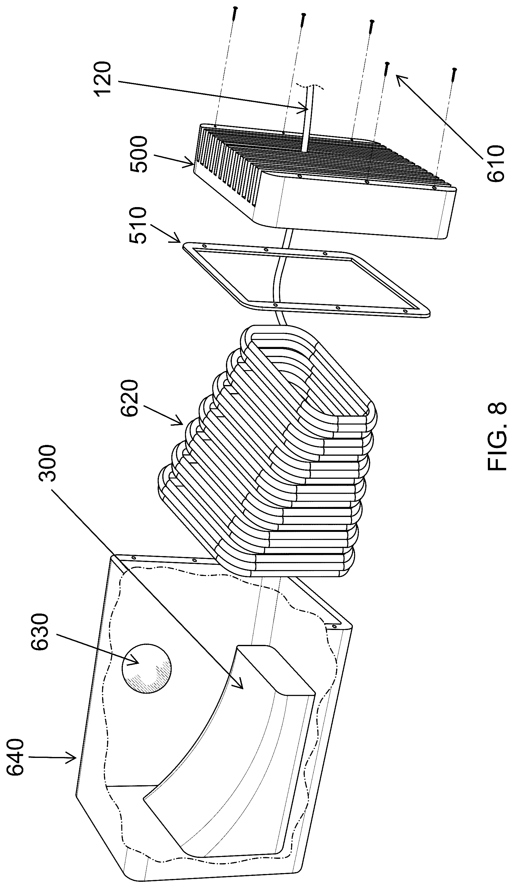 Patent US12599777 Figure 7 – Magnetic pulse therapy device (MPTD) high-power applicator for foot