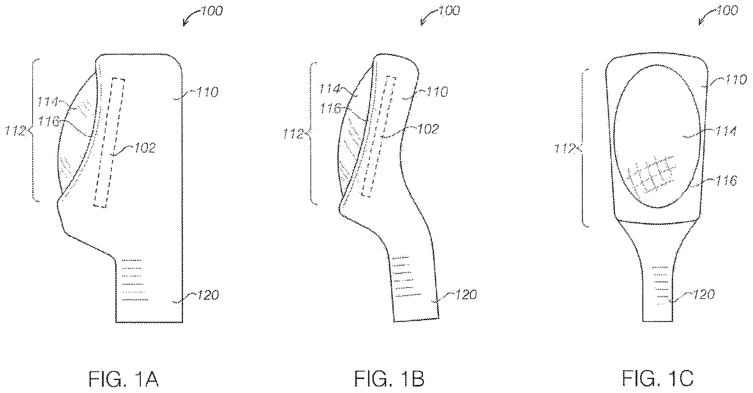 Patent US12599786 Figure 1 – Ultrasound device with attachable components