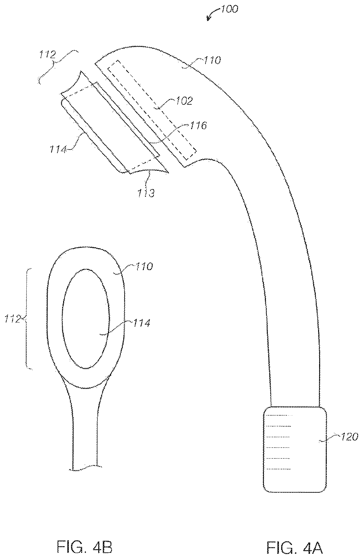 Patent US12599786 Figure 4 – Ultrasound device with attachable components