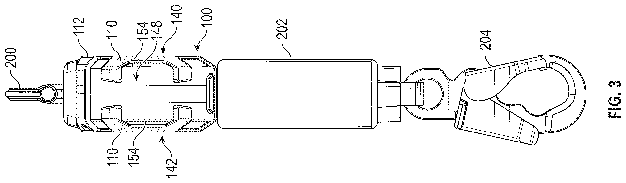 Patent US12599791 Figure 3 – Self-retracting lifeline housing