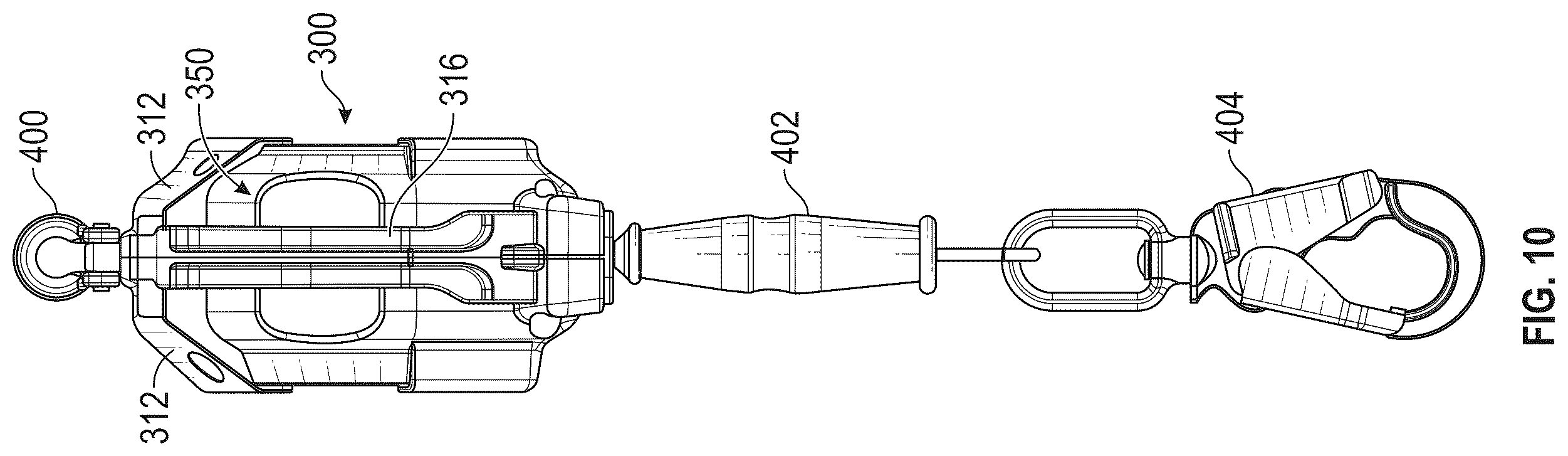Patent US12599791 Figure 9 – Self-retracting lifeline housing