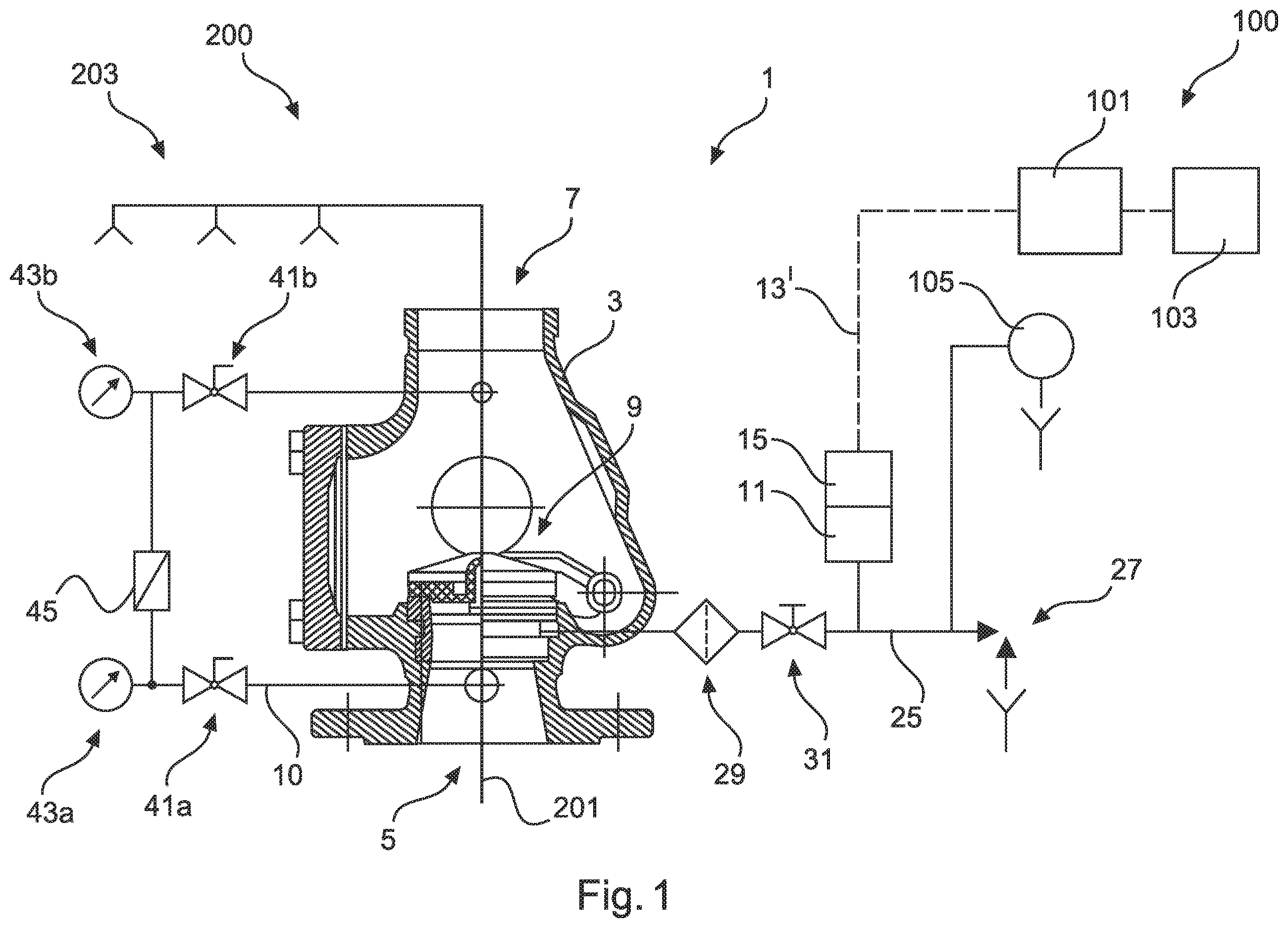 Patent US12599795 Figure 1 – Valve station for a fire alarm system