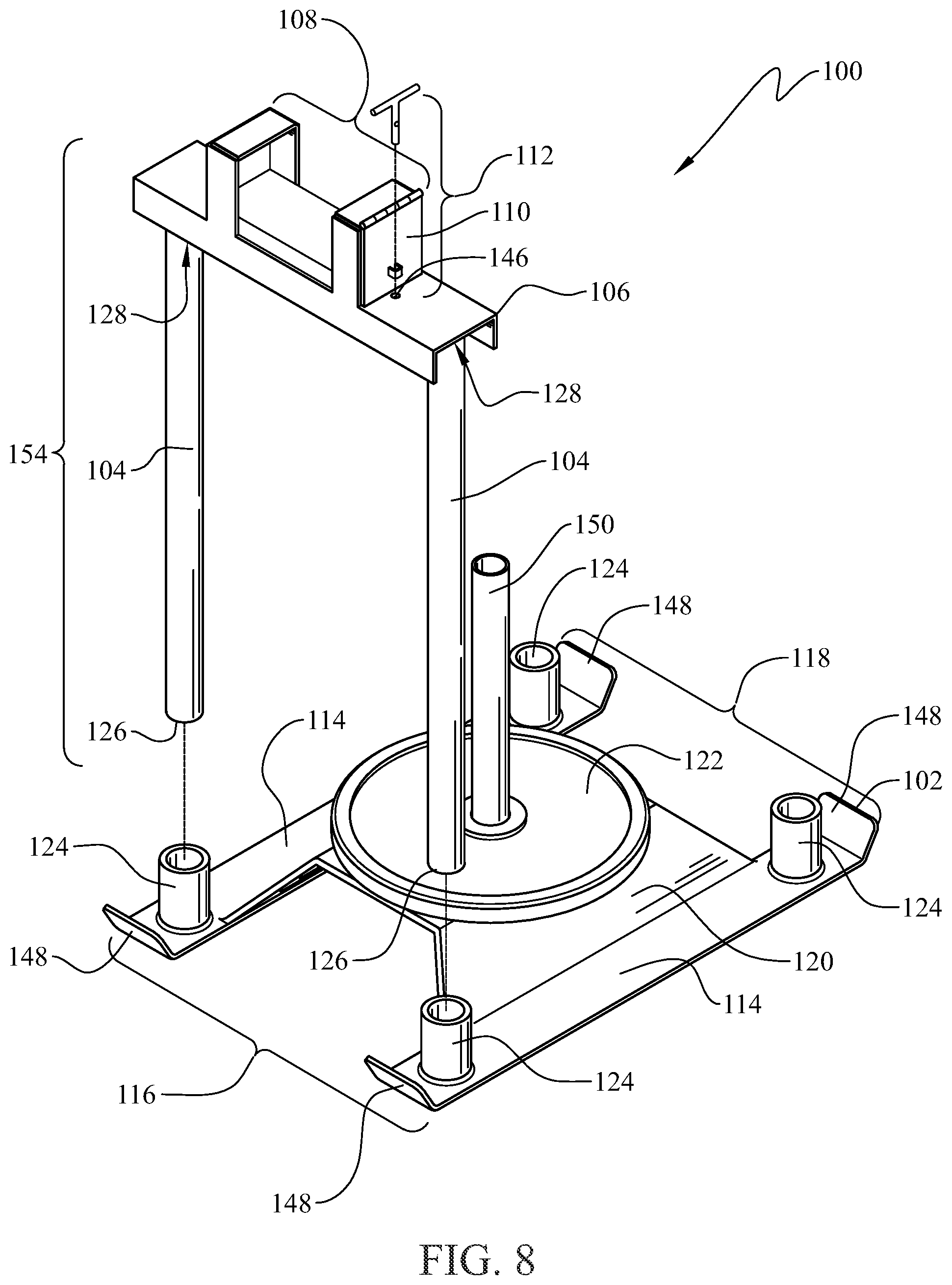 Patent US12599796 Figure 5 – Training device and a method of using the same