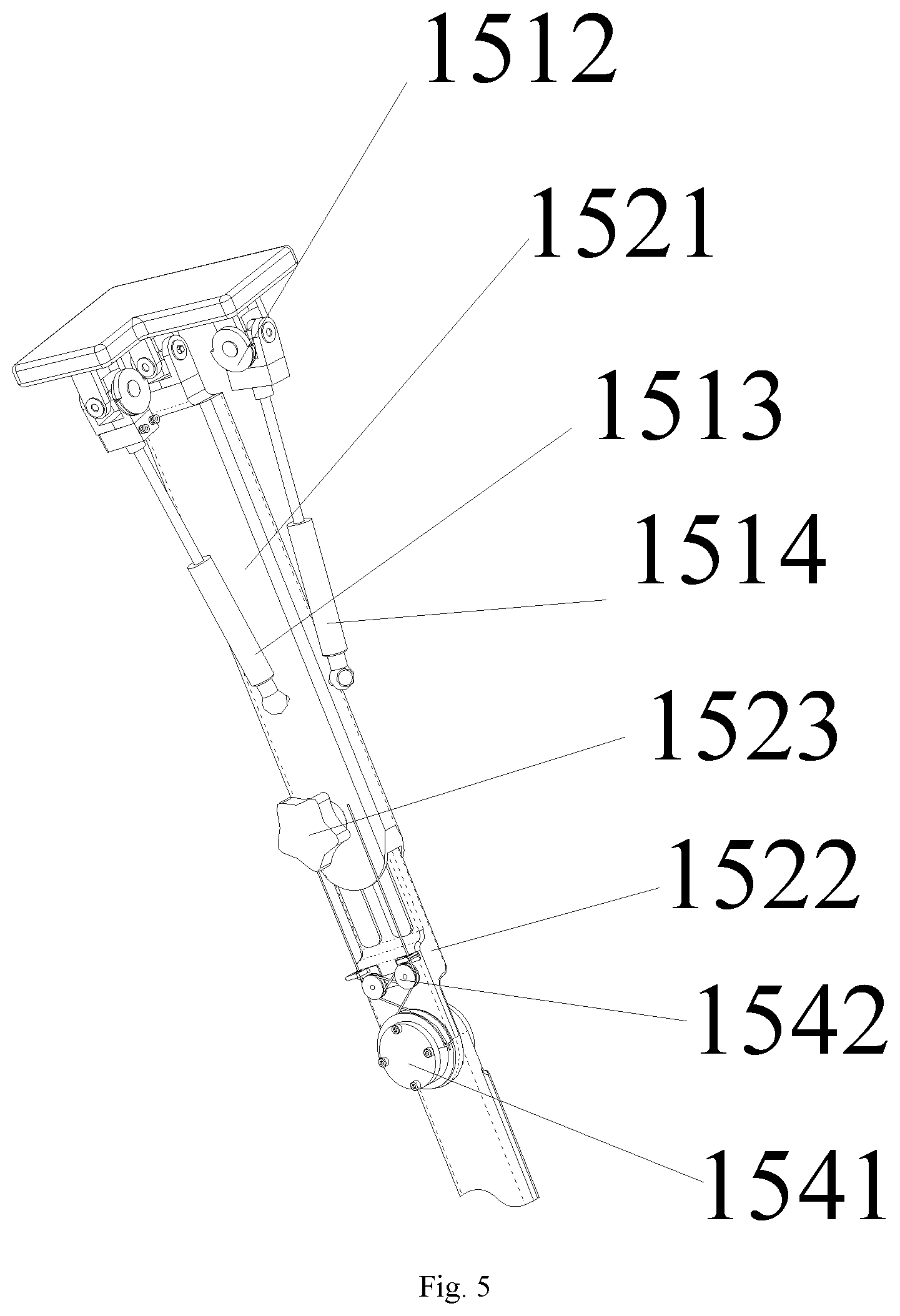 Patent US12599802 Figure 5 – Training mechanism and robot for water-based lower-limb rehabilitation