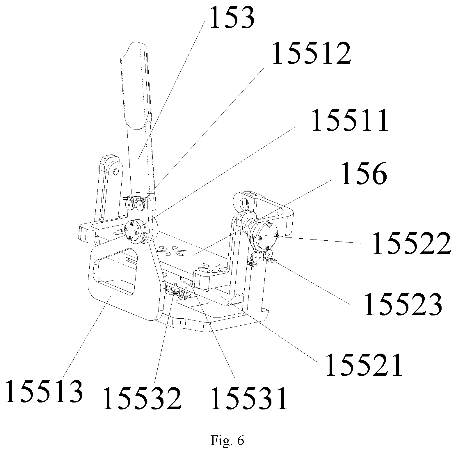 Patent US12599802 Figure 6 – Training mechanism and robot for water-based lower-limb rehabilitation
