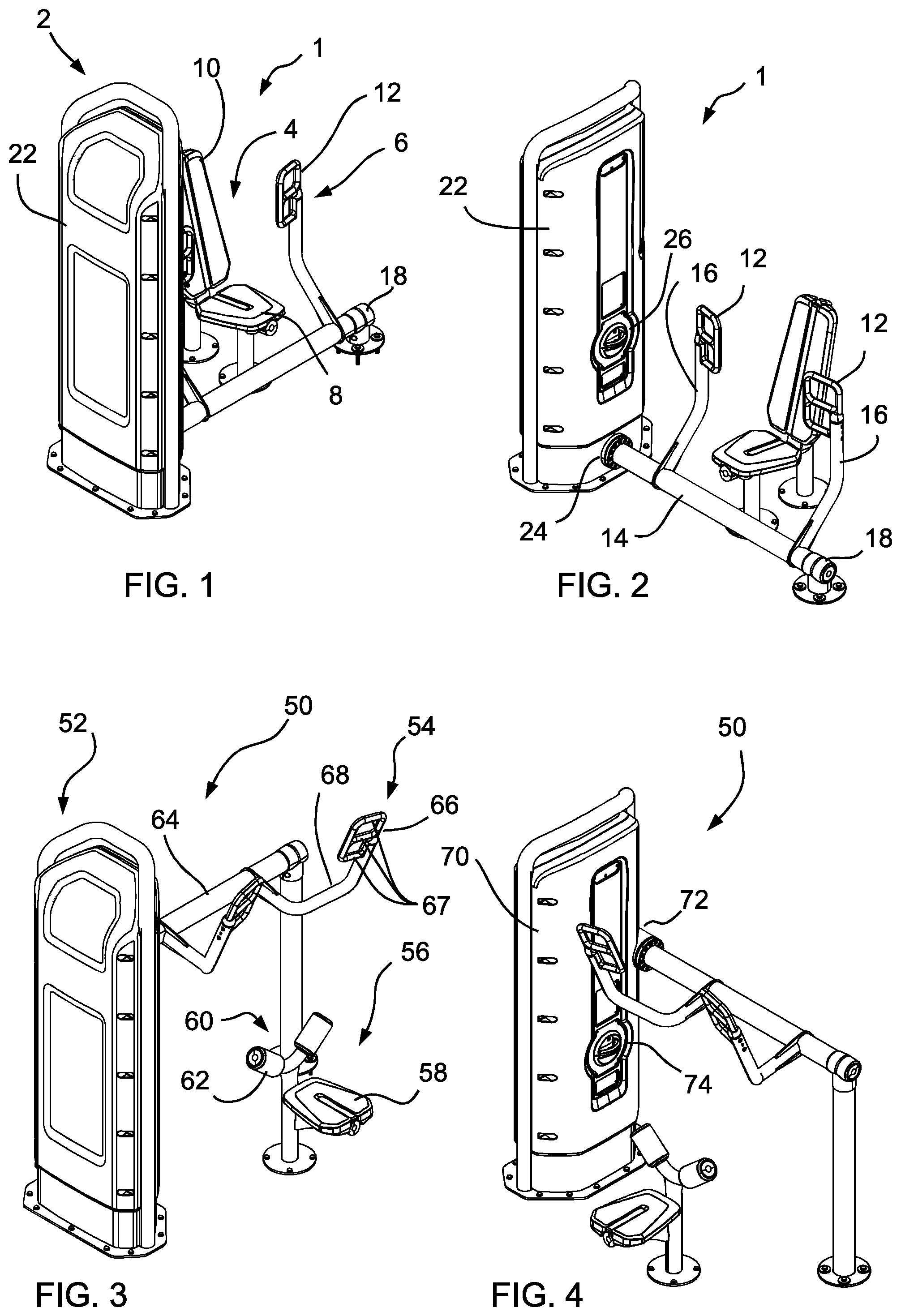 Patent US12599804 Figure 1 – Weight lifting machine