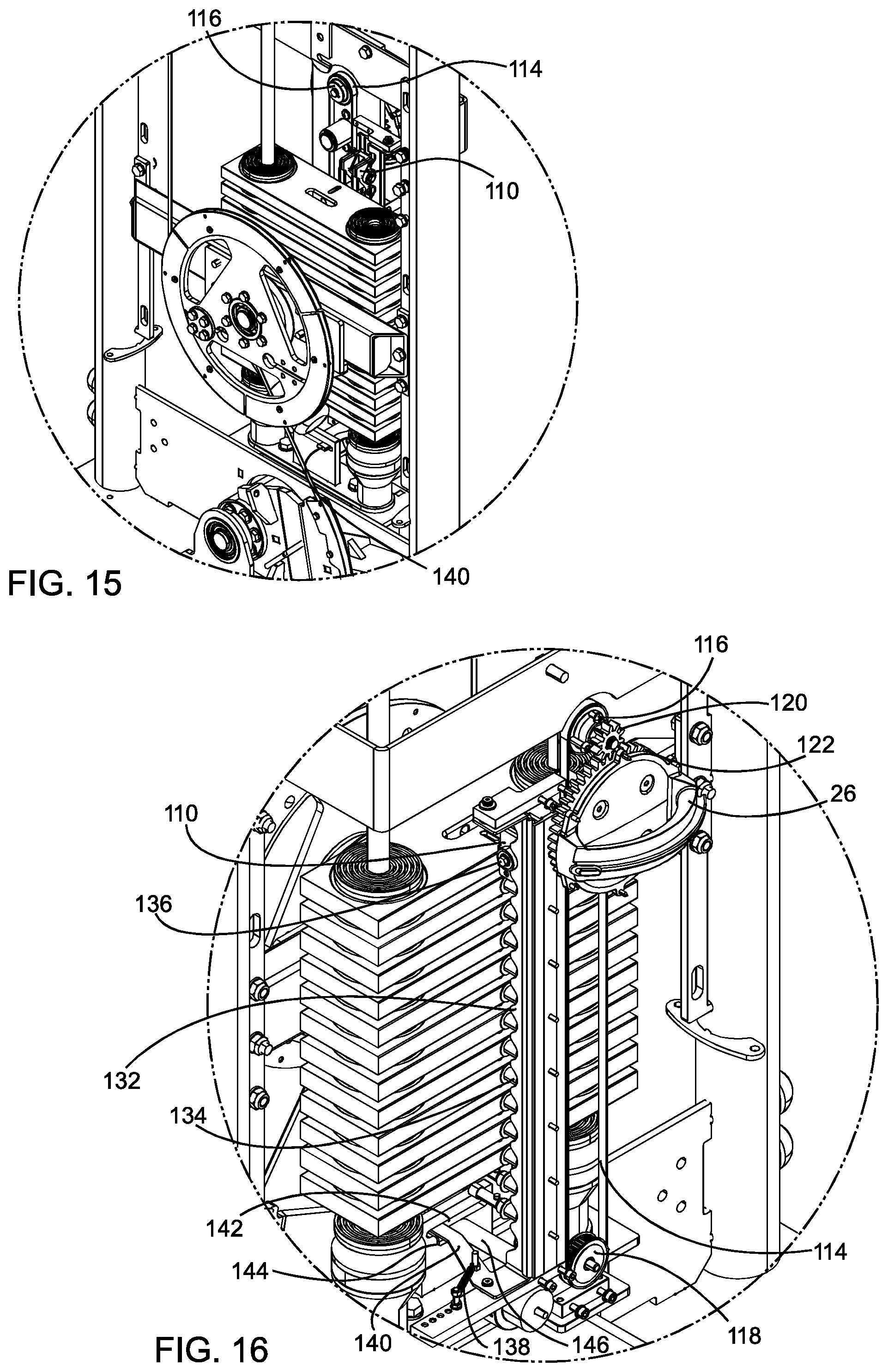 Patent US12599804 Figure 7 – Weight lifting machine