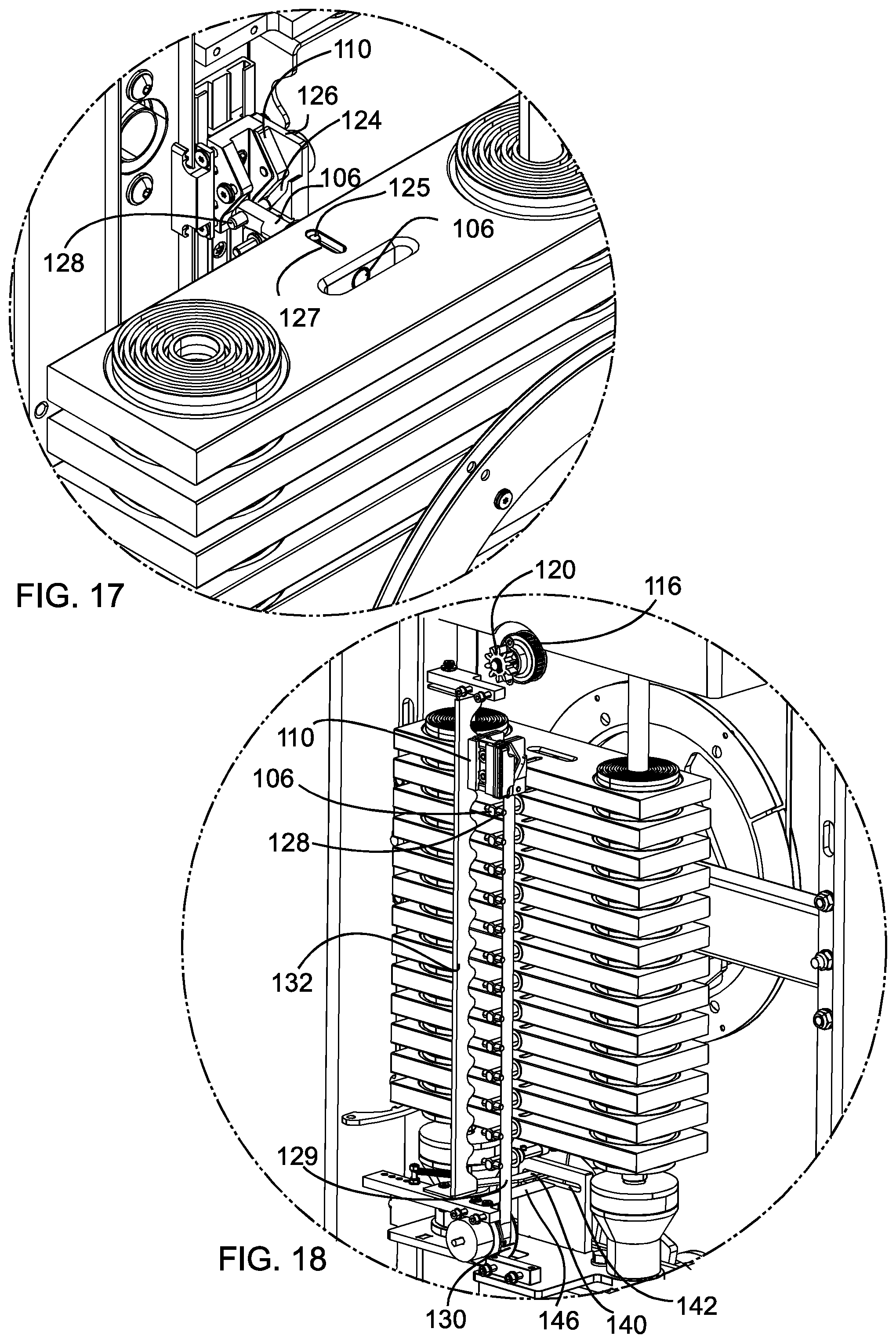 Patent US12599804 Figure 8 – Weight lifting machine